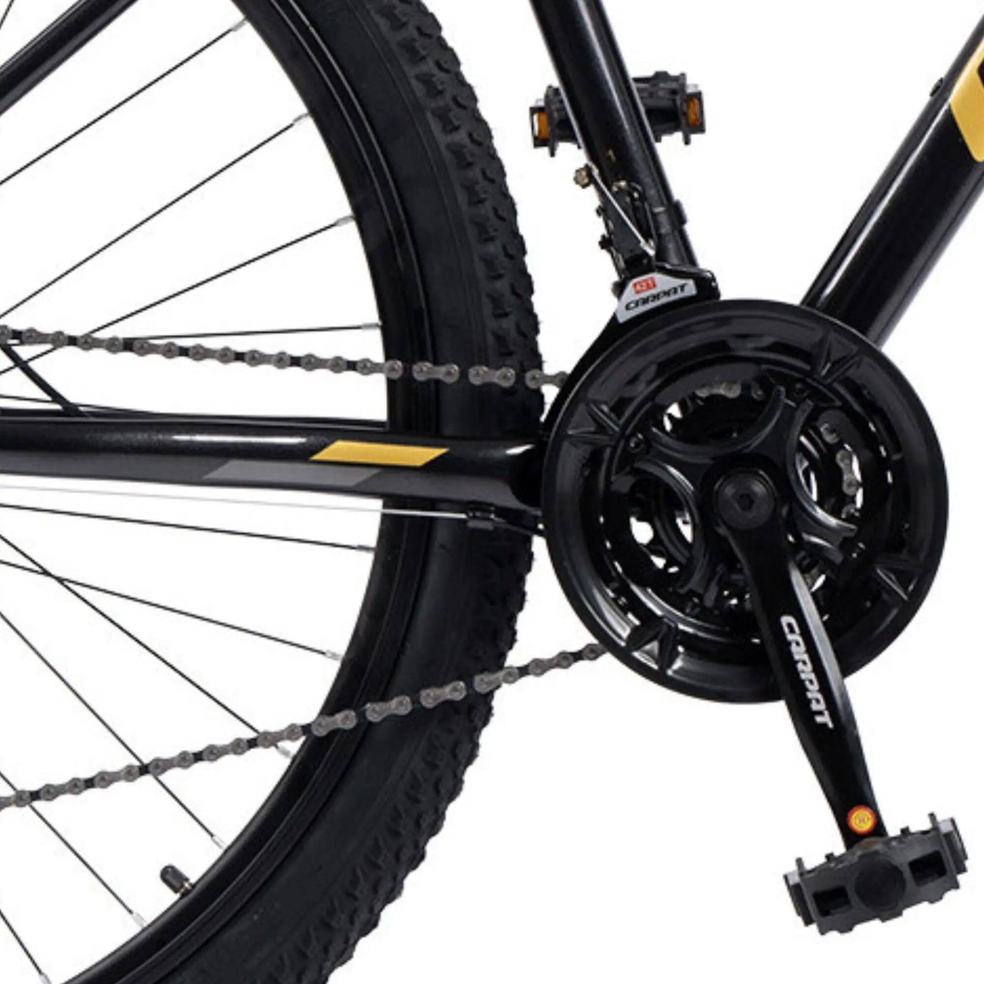 Bicicletă MTB semi-rigidă Tanker 21v Negru/Galben 6/6