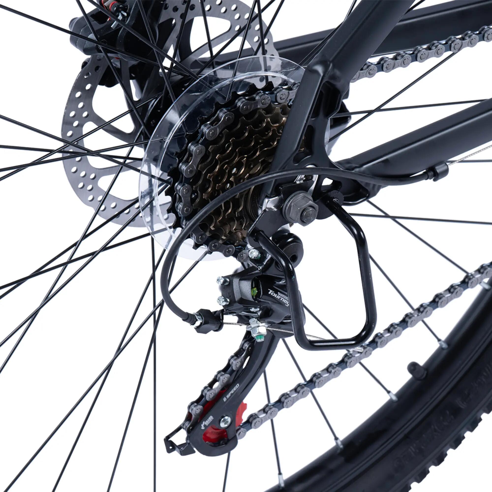 Bicicletă MTB semi-rigidă Life 21v Negru/Galben 5/6