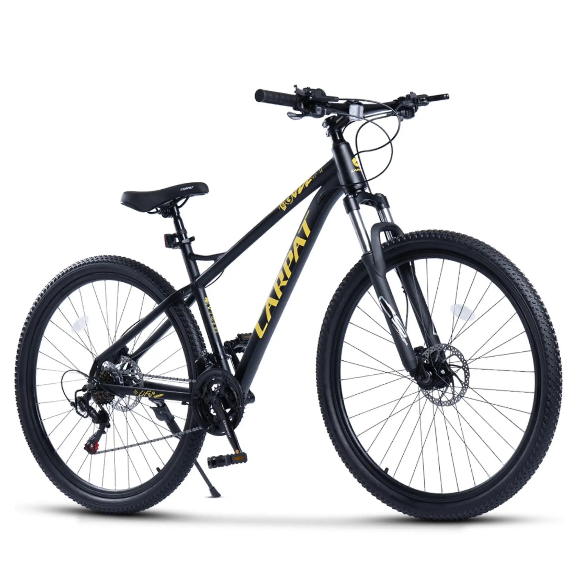 Bicicletă MTB semi-rigidă Life 21v Negru/Galben 3/6