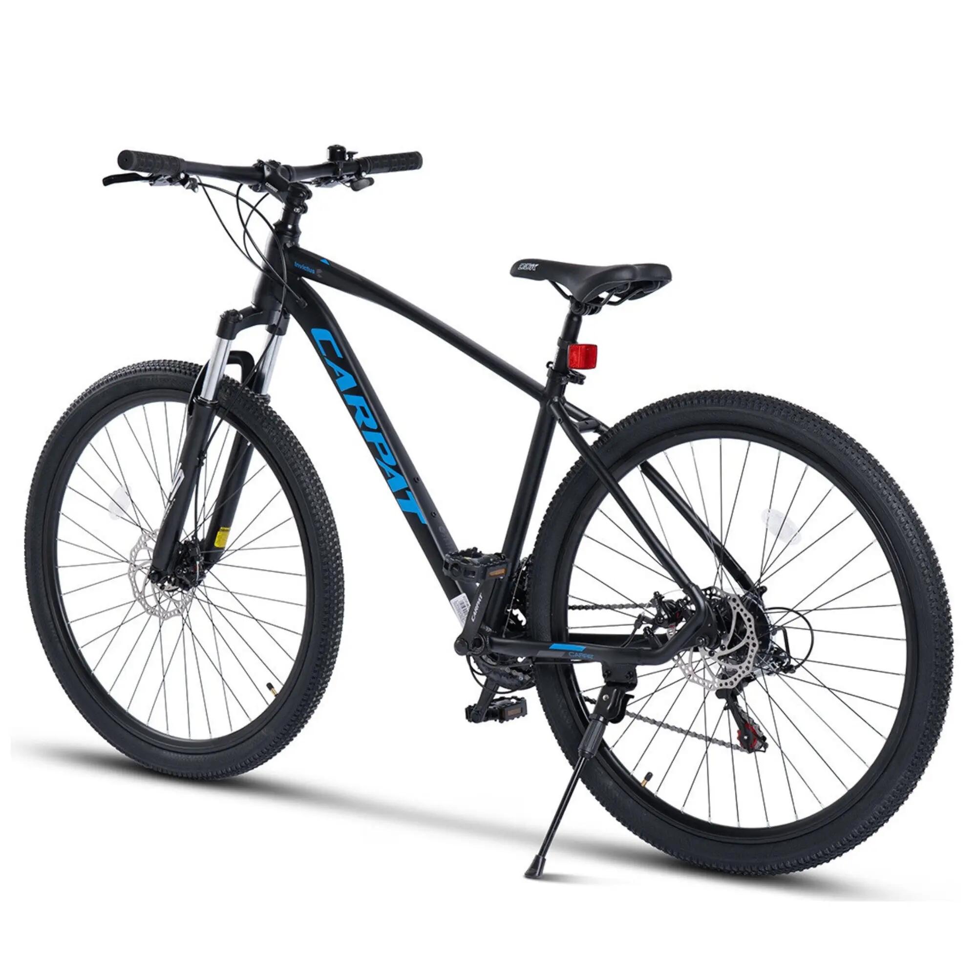 Bicicletă MTB semi-rigidă Invictus 21v Negru/Albastru 2/7
