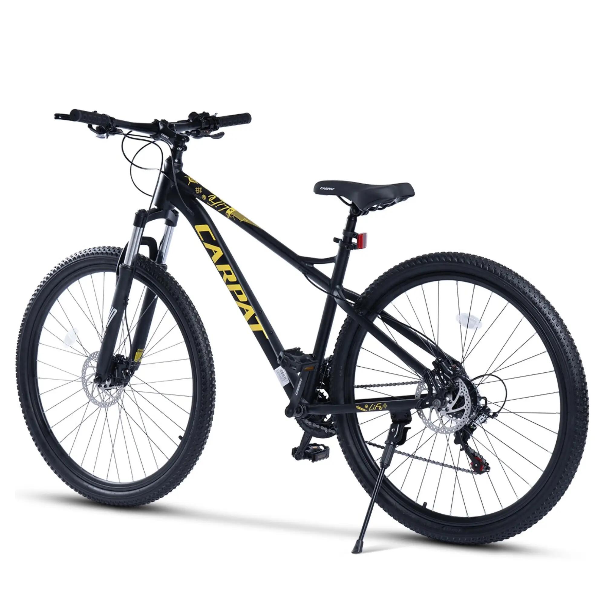 Bicicletă MTB semi-rigidă Life 21v Negru/Galben 2/6