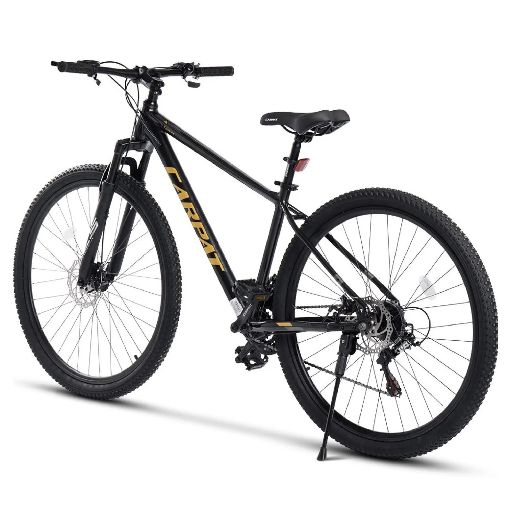 Bicicletă MTB semi-rigidă Tanker 21v Negru/Galben 2/6