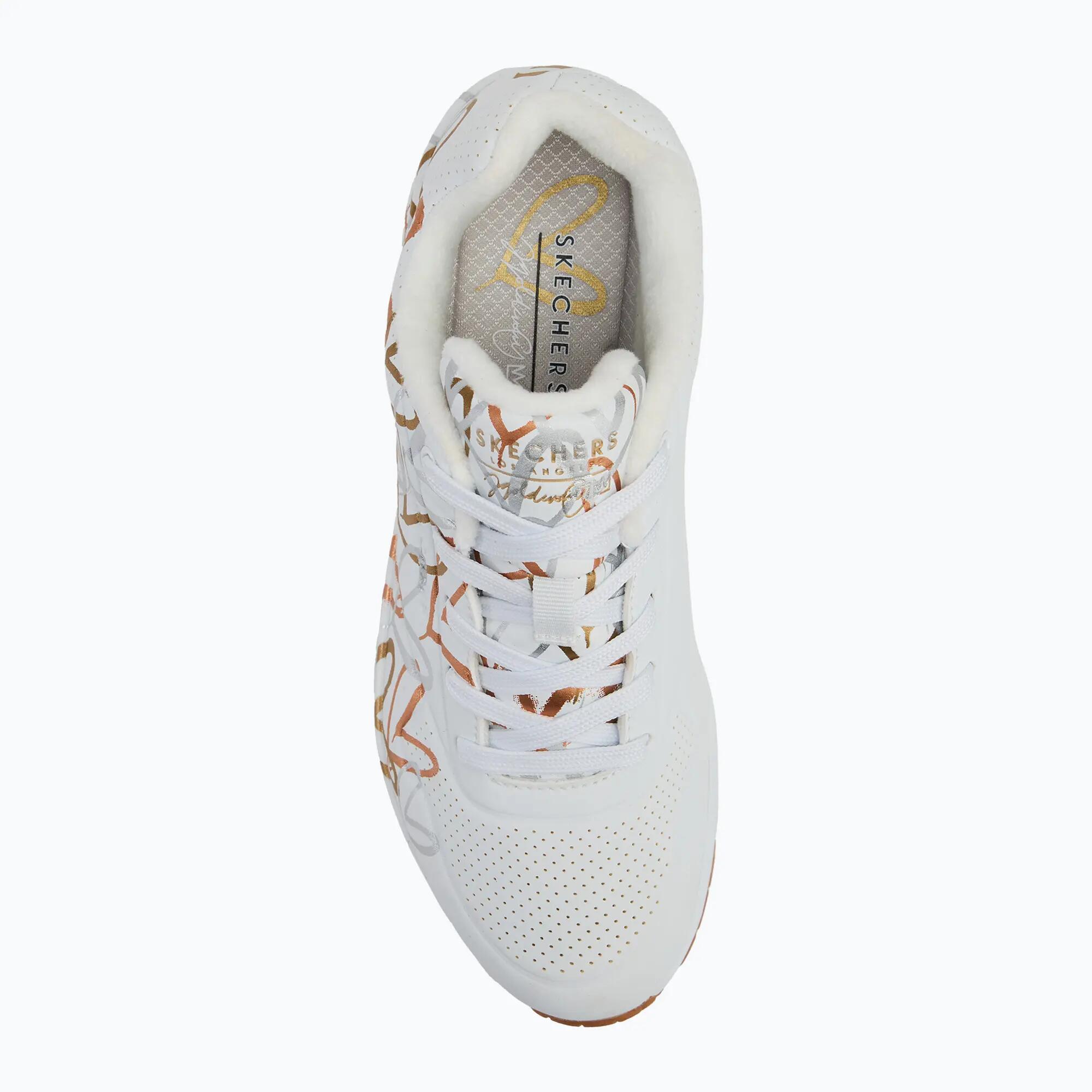 SKECHERS JGoldcrown Uno Metallic Love női cipő 5/7