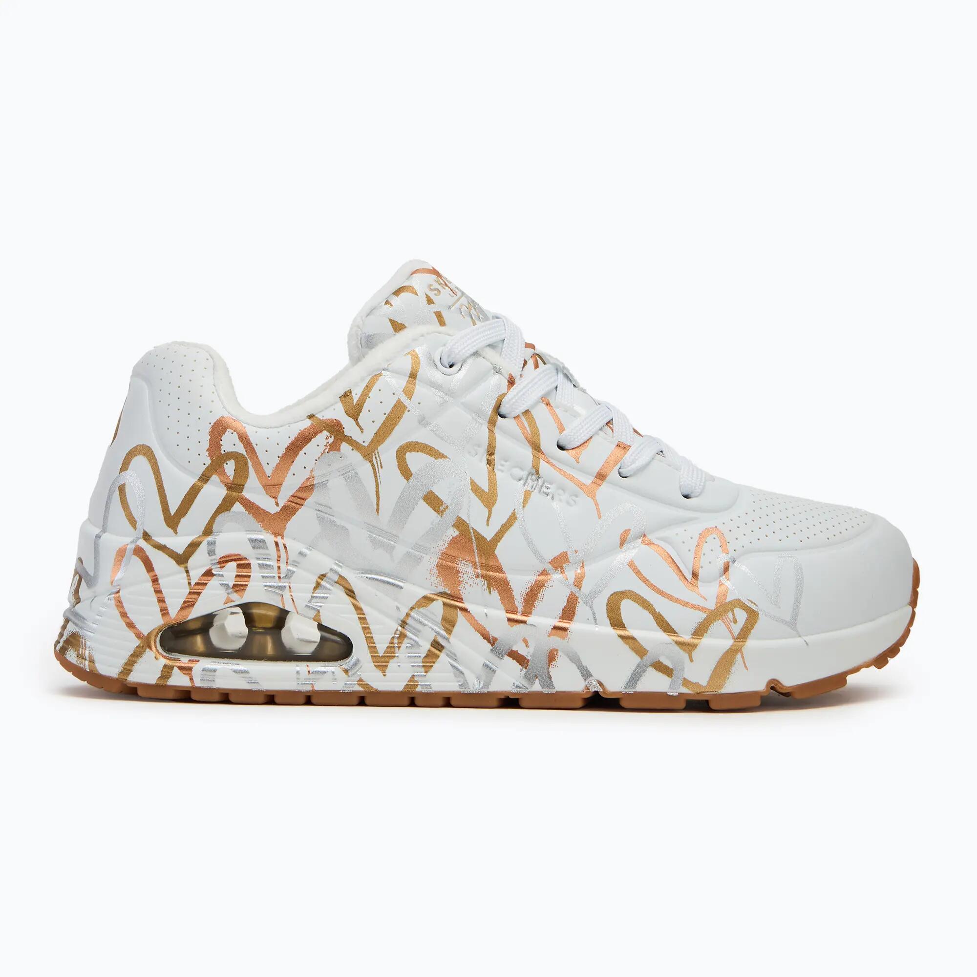 SKECHERS JGoldcrown Uno Metallic Love női cipő 2/7