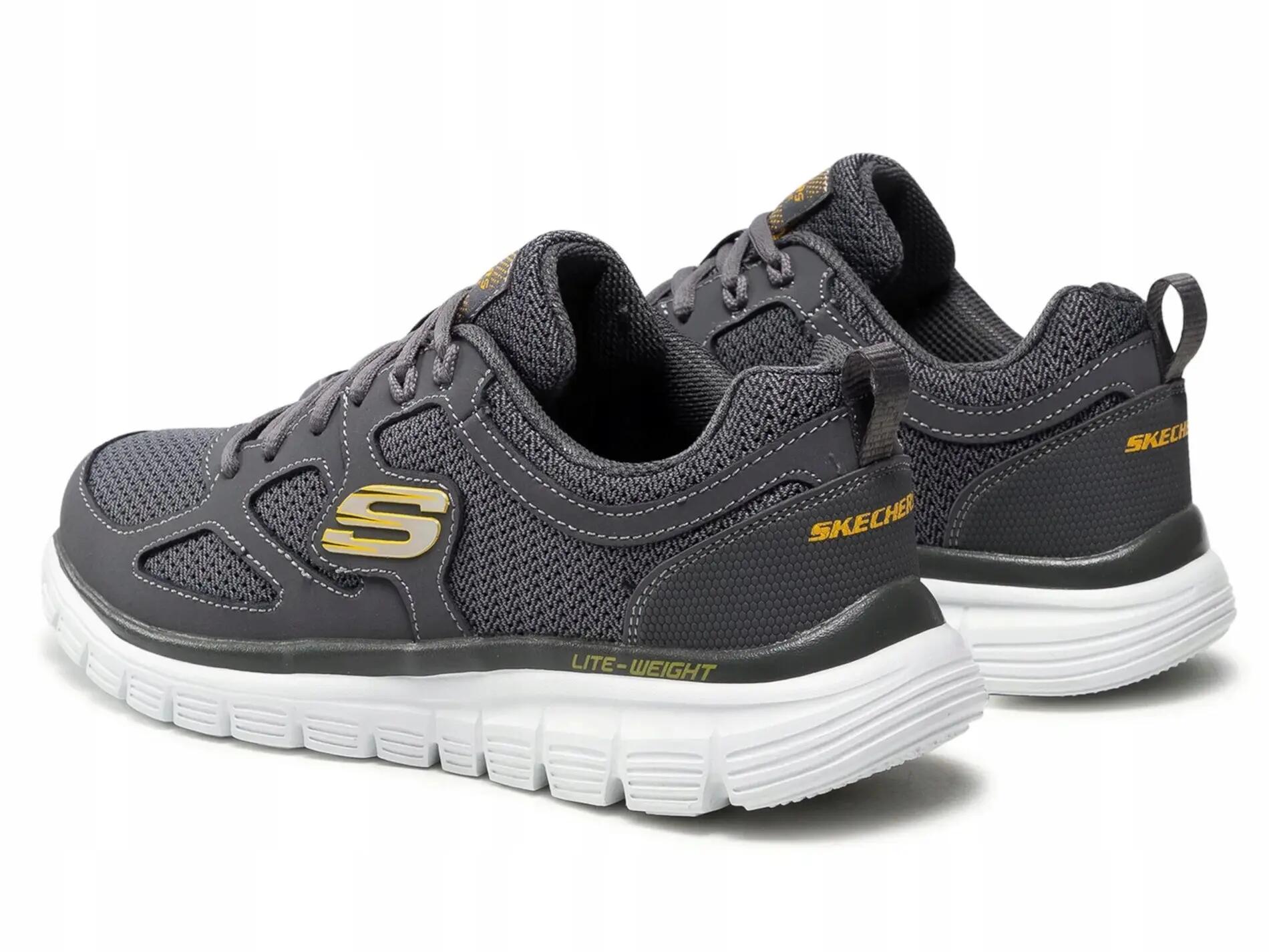 Buty Męskie Skechers Burns Agoura 52635-Char Niskie Sportowe Szare 47,5 5/7