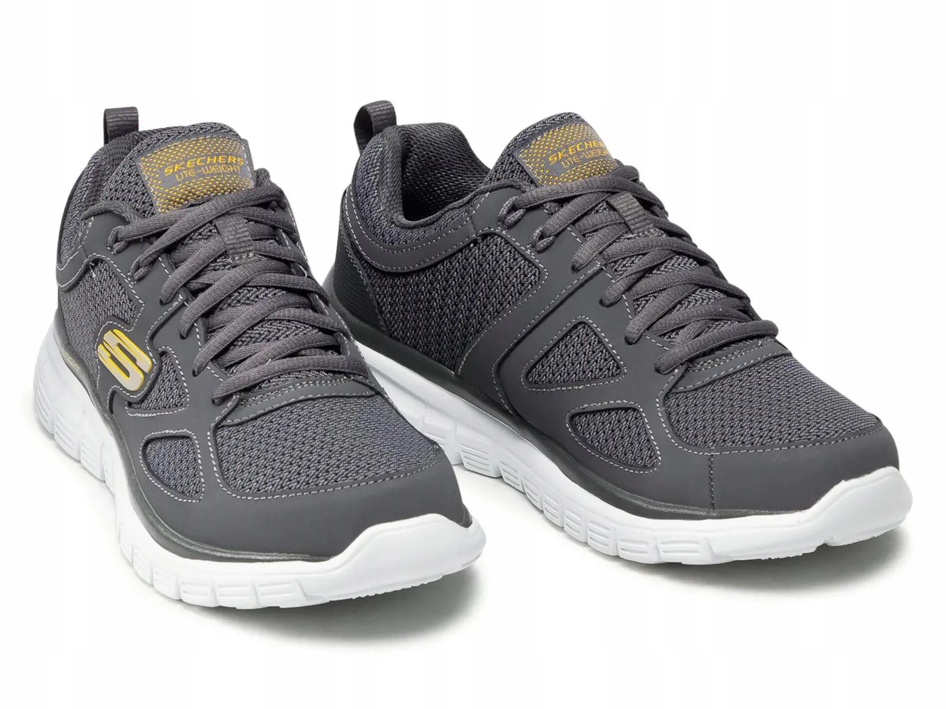 Buty Męskie Skechers Burns Agoura 52635-Char Niskie Sportowe Szare 47,5 4/7