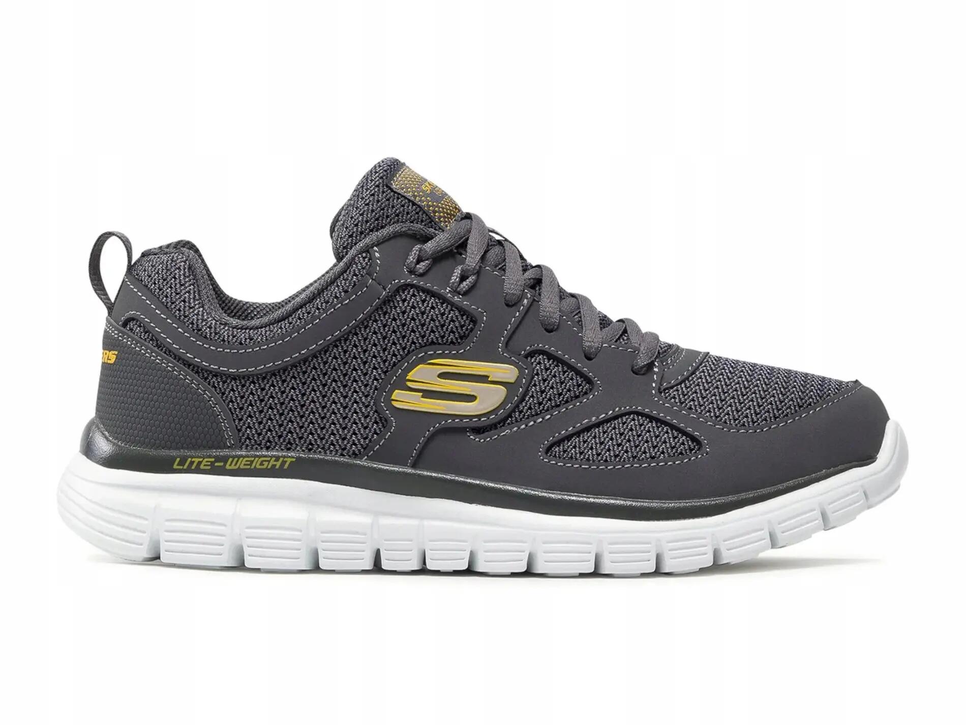 Buty Męskie Skechers Burns Agoura 52635-Char Niskie Sportowe Szare 47,5 3/7