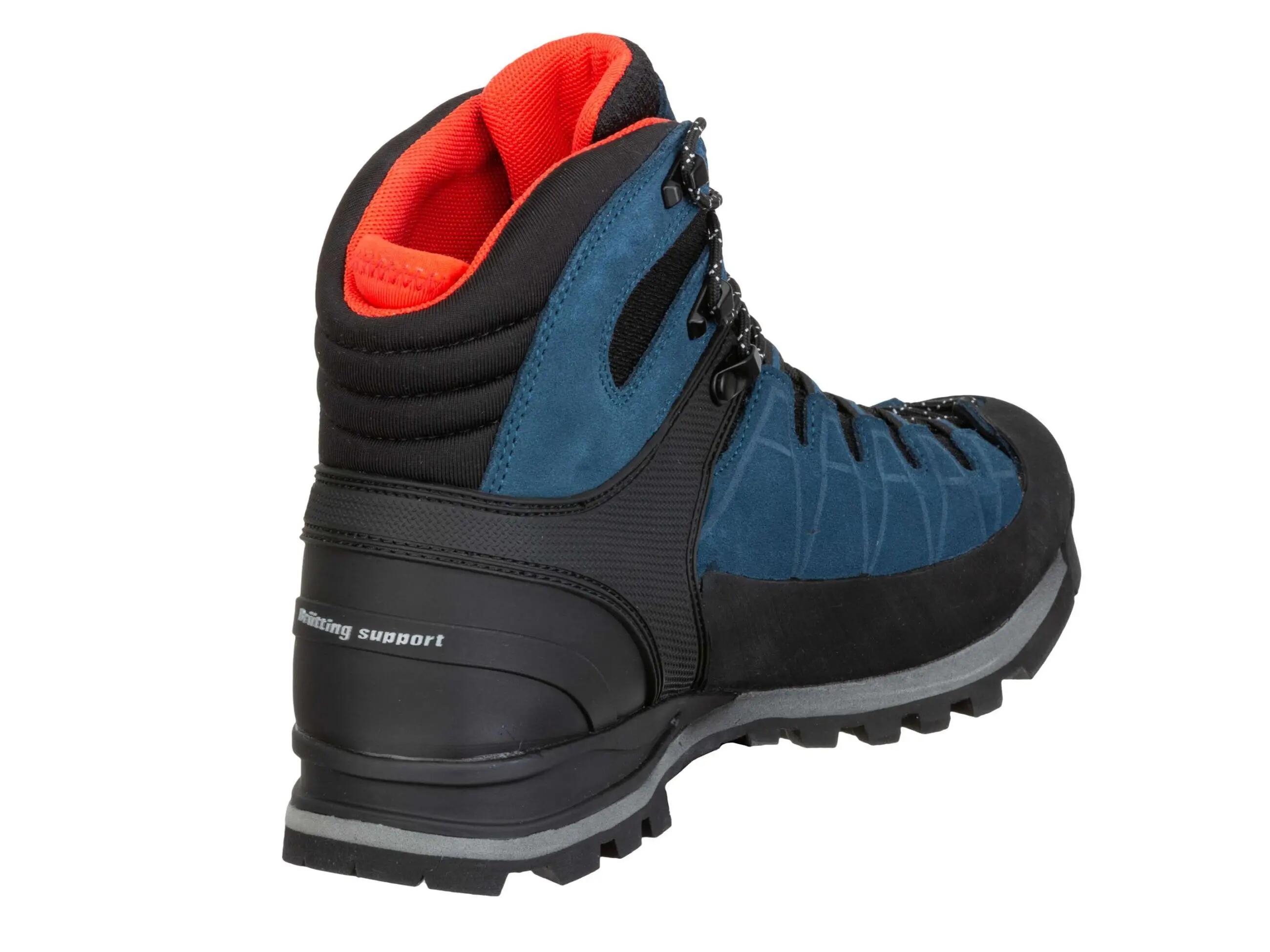 Chaussure randonnée Brütting Mount Tasman bleu, cuir velours, Vibram 4/6
