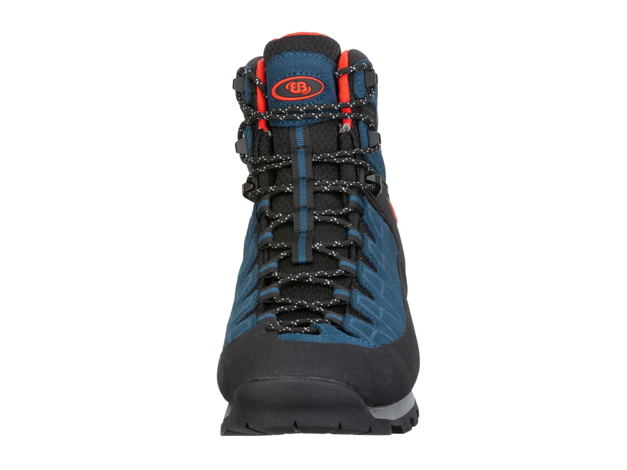 Chaussure randonnée Brütting Mount Tasman bleu, cuir velours, Vibram 3/6