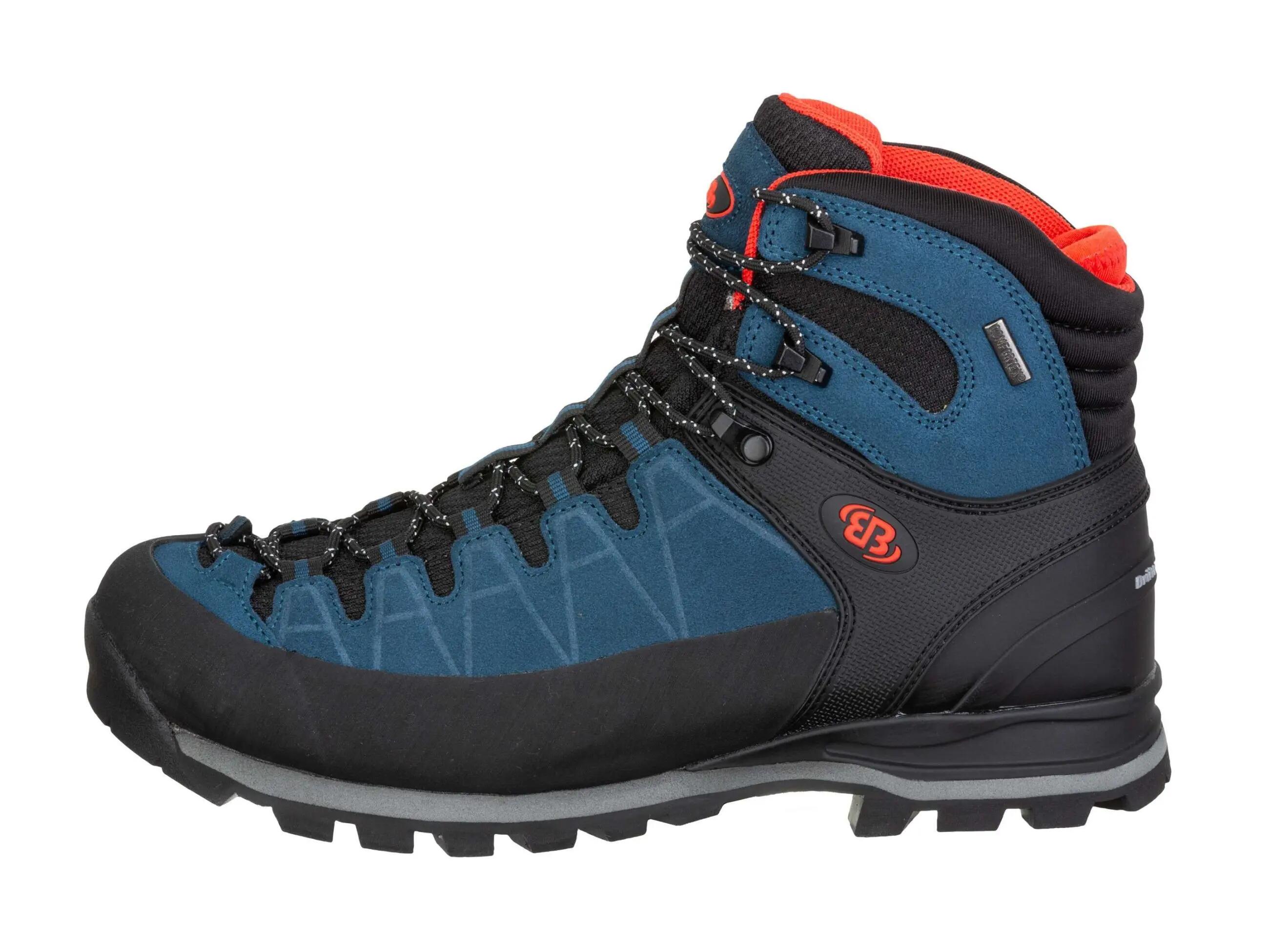 Chaussure randonnée Brütting Mount Tasman bleu, cuir velours, Vibram 2/6