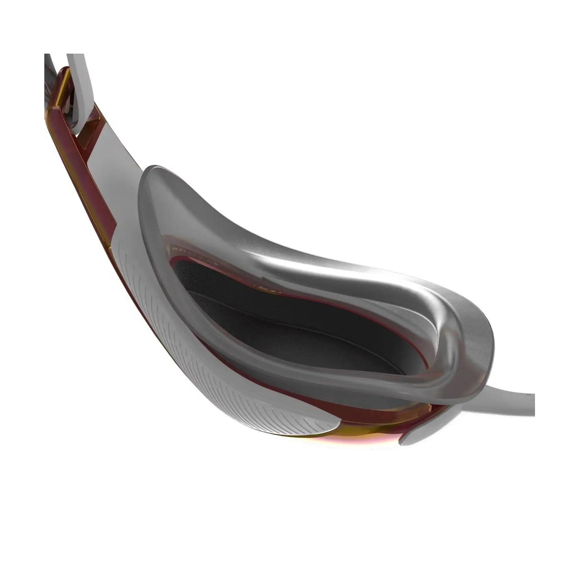Lunettes De Natation FASTSKIN HYPER ELITE Adulte (Blanc / Gris Oxyde / Rose 4/4