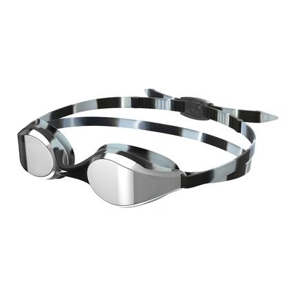 Lunettes De Natation Motif/style Miroir HYPER FLYER Adulte (Bleu Marine / Rouge)