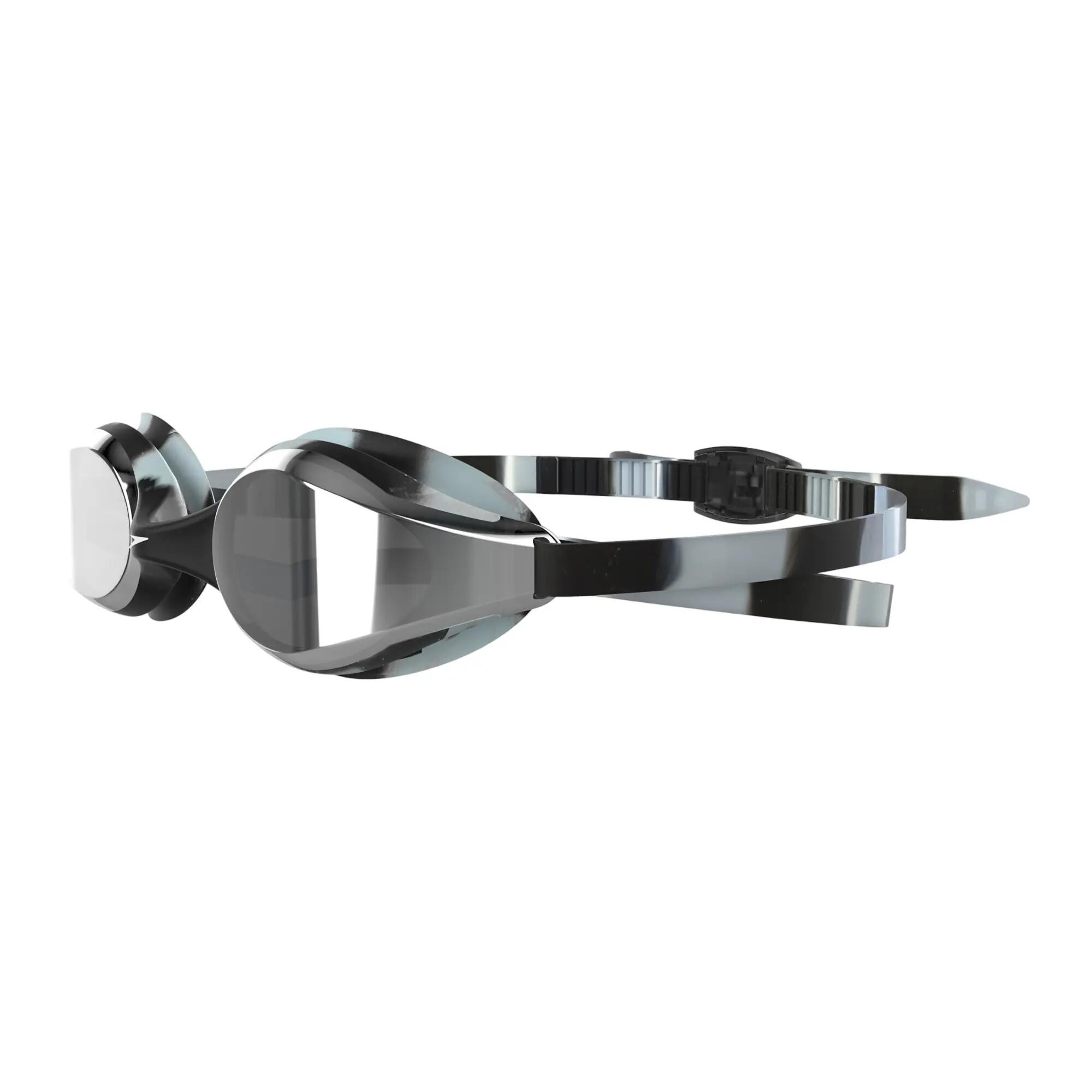 Lunettes De Natation Motif/style Miroir HYPER FLYER Adulte (Argenté / Noir) 3/5