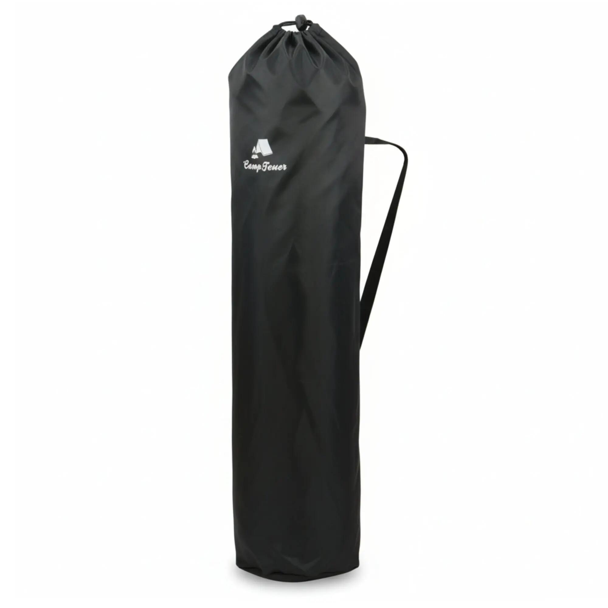 Angelstuhl mit Angelhalterung Grau / Schwarz, Outdoor Faltbarer Campingstuhl 9/9