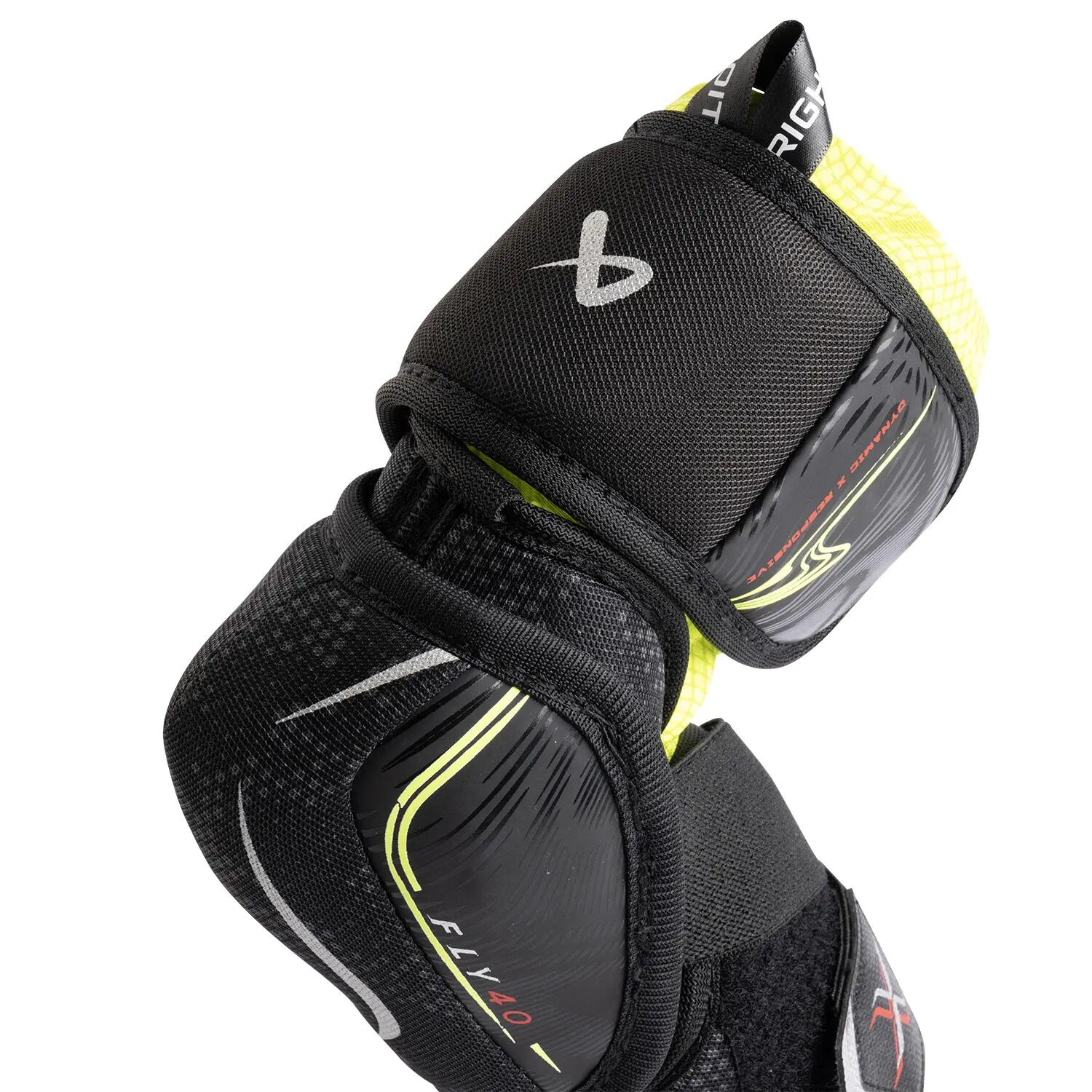 BAUER Vapor FLY40 Junior M noires coudières de hockey pour enfants 5/6