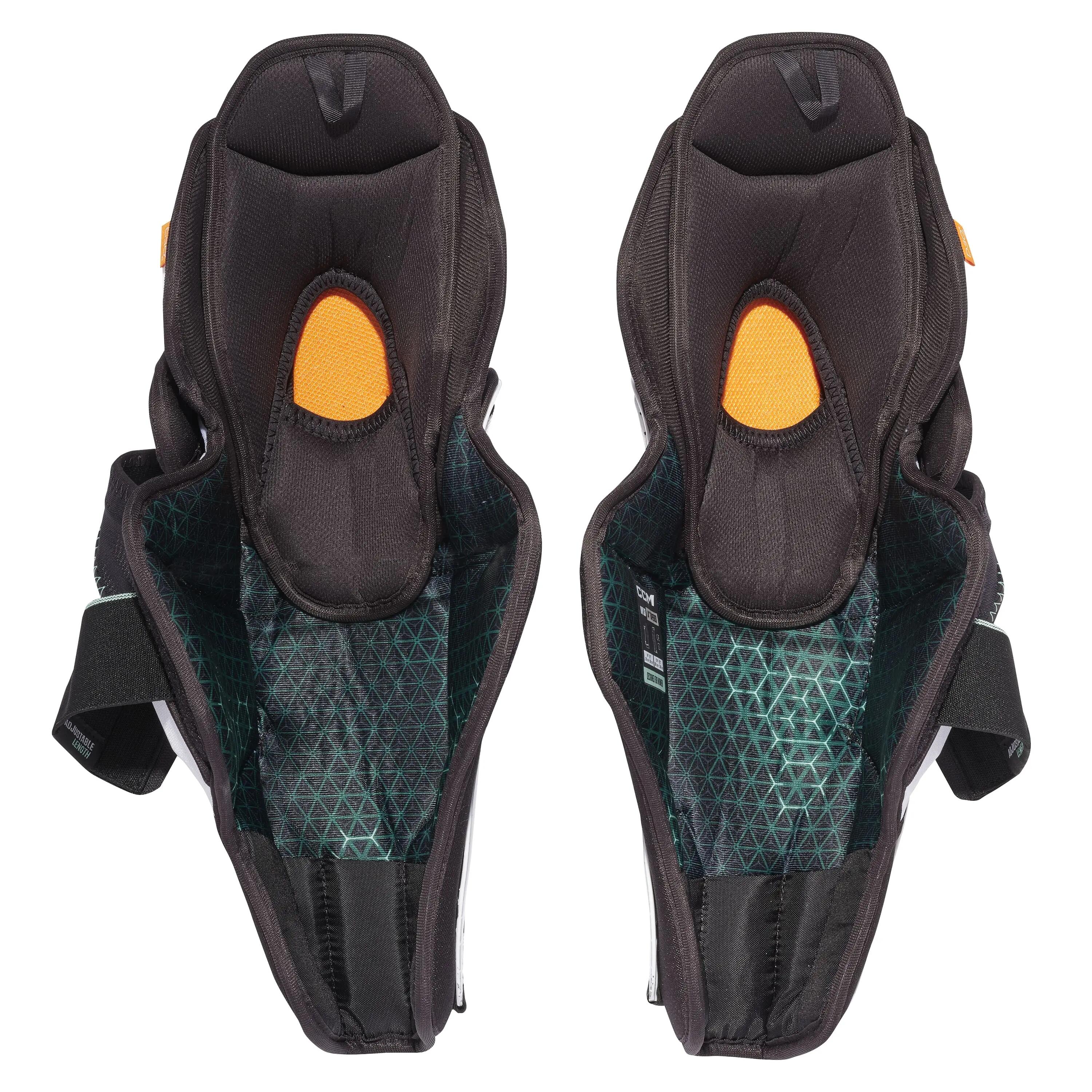 CCM JetSpeed FTW Senior jambières de hockey pour femmes blanches 2/2