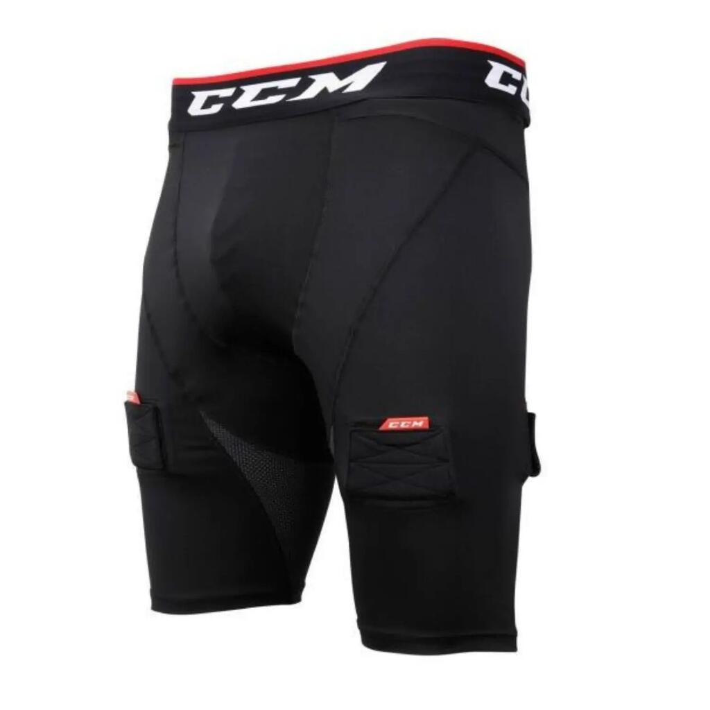 CCM Compression Shorts With Jock Senior Black adult Hockey Underwear And Socks