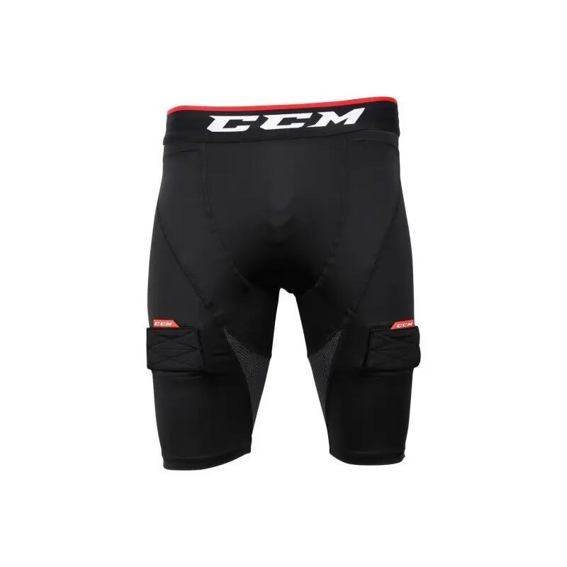 CCM Compression Shorts With Jock Senior Black adult Hockey Underwear And Socks 3/3