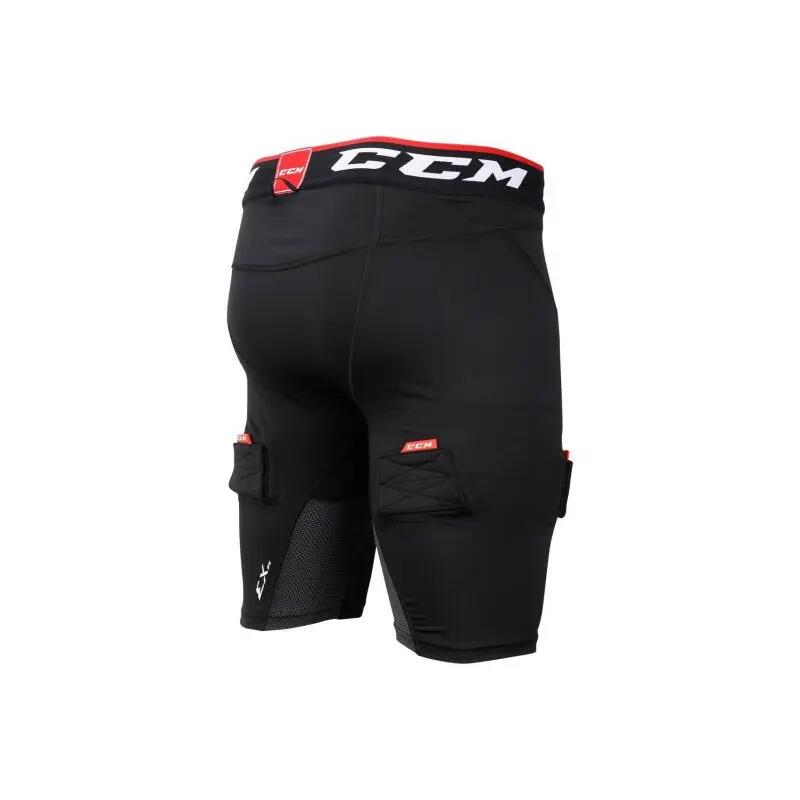 CCM Compression Shorts With Jock Senior Black adult Hockey Underwear And Socks 2/3