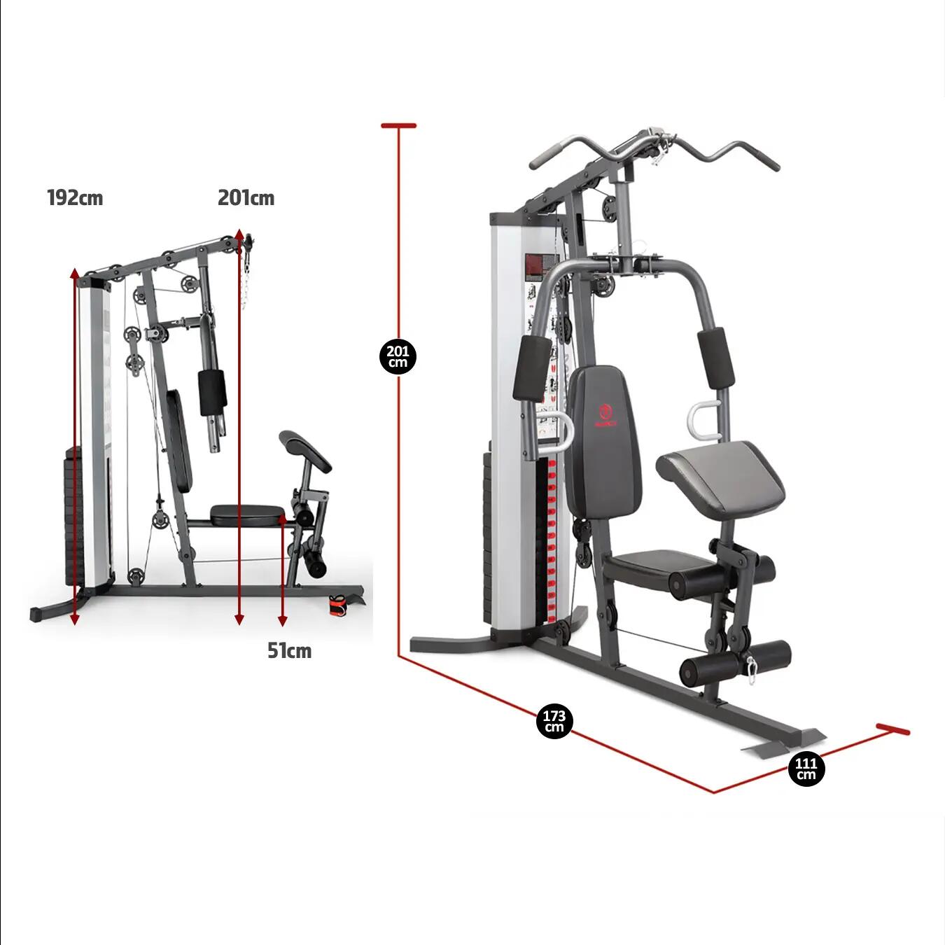 Eclipse MWM988 Compact Home Gym - Zilver 5/12