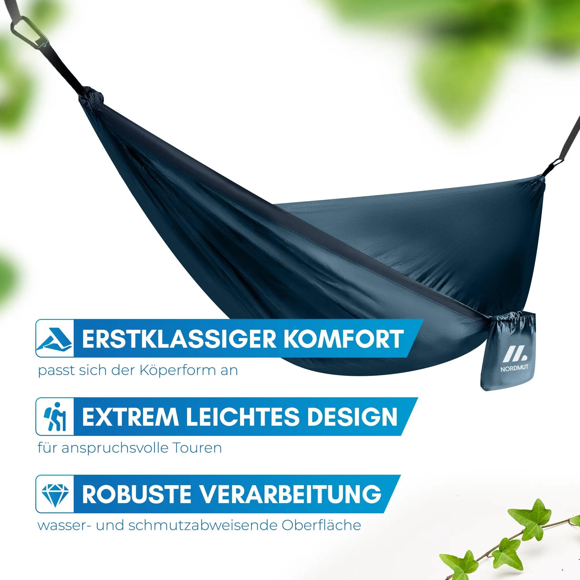 Camping-hängematte - ultraleicht, mit baumgurten, Kalix 7/9