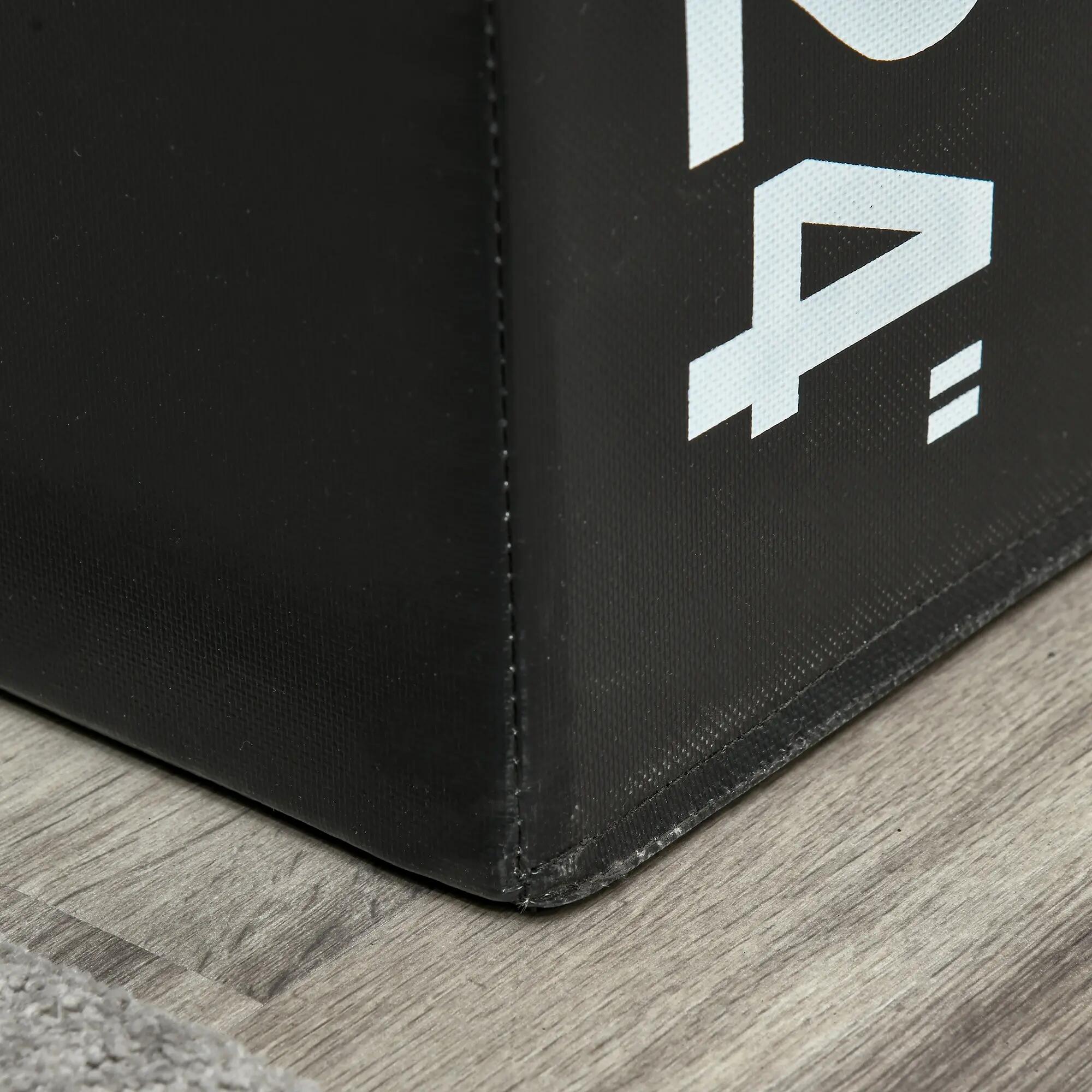 Caixa pliometria HOMCOM 75x51x61 cm preto 4/7
