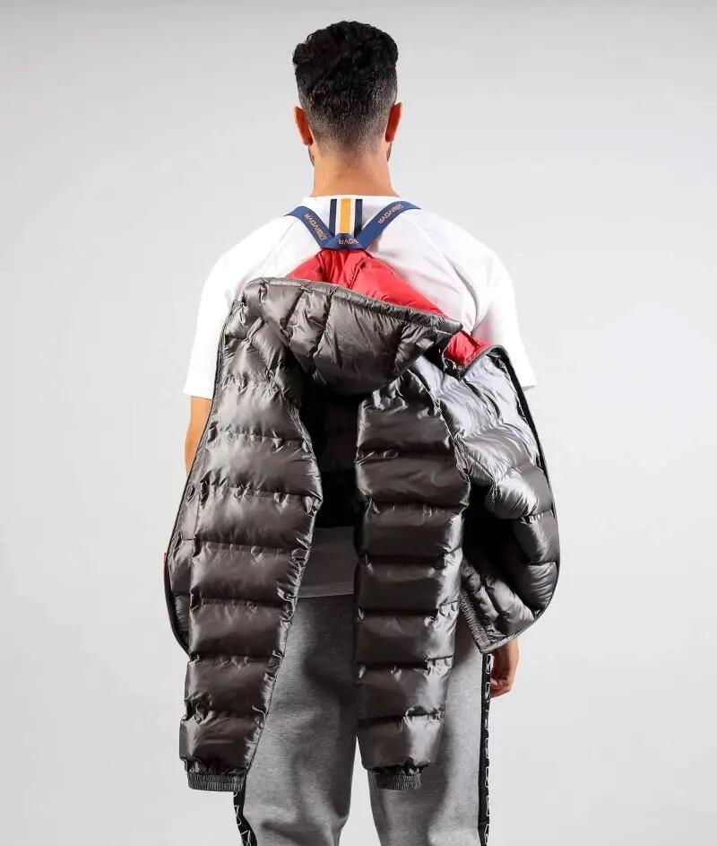 GIUBBINO uomo givova grigio chiaro/rosso 4/4