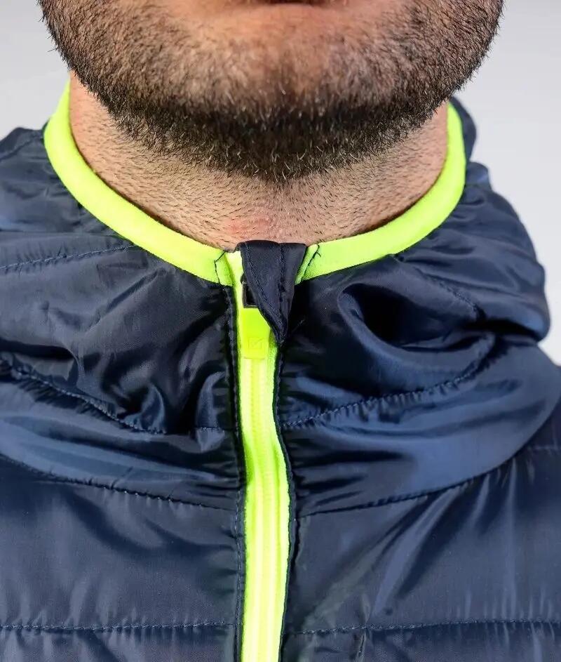 GIUBBINO uomo givova blu/giallo fluo 3/4