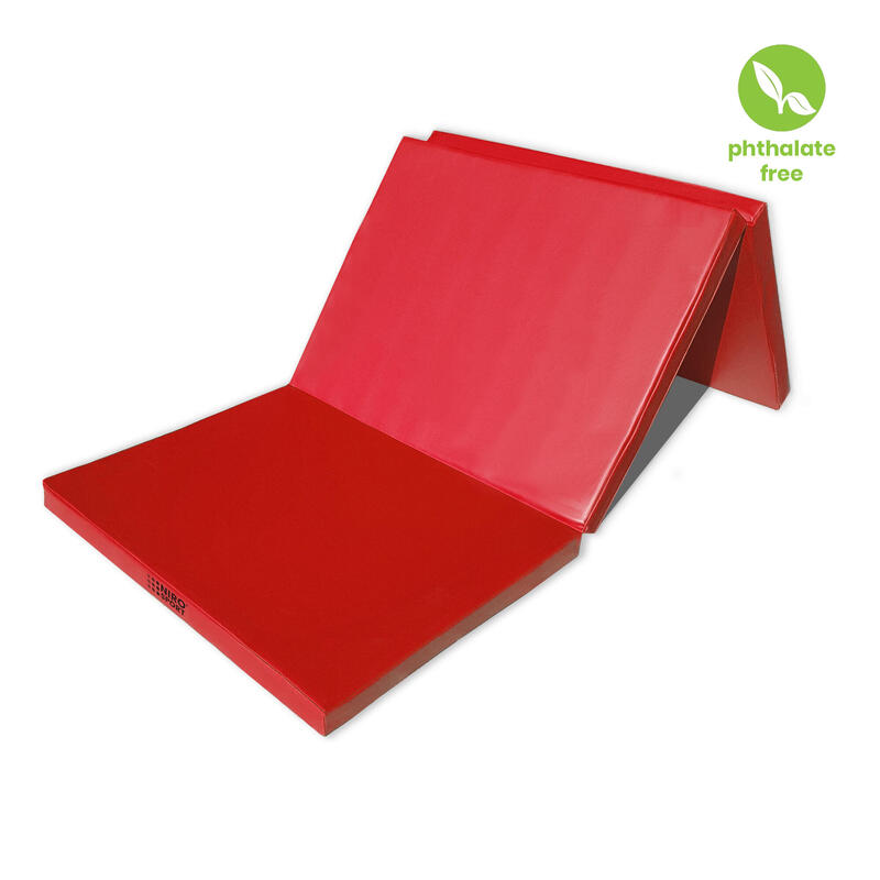 Turnmatte Klappbar 180 x 70 x 8 cm Rot Weichbodenmatte Gymnastikmatte