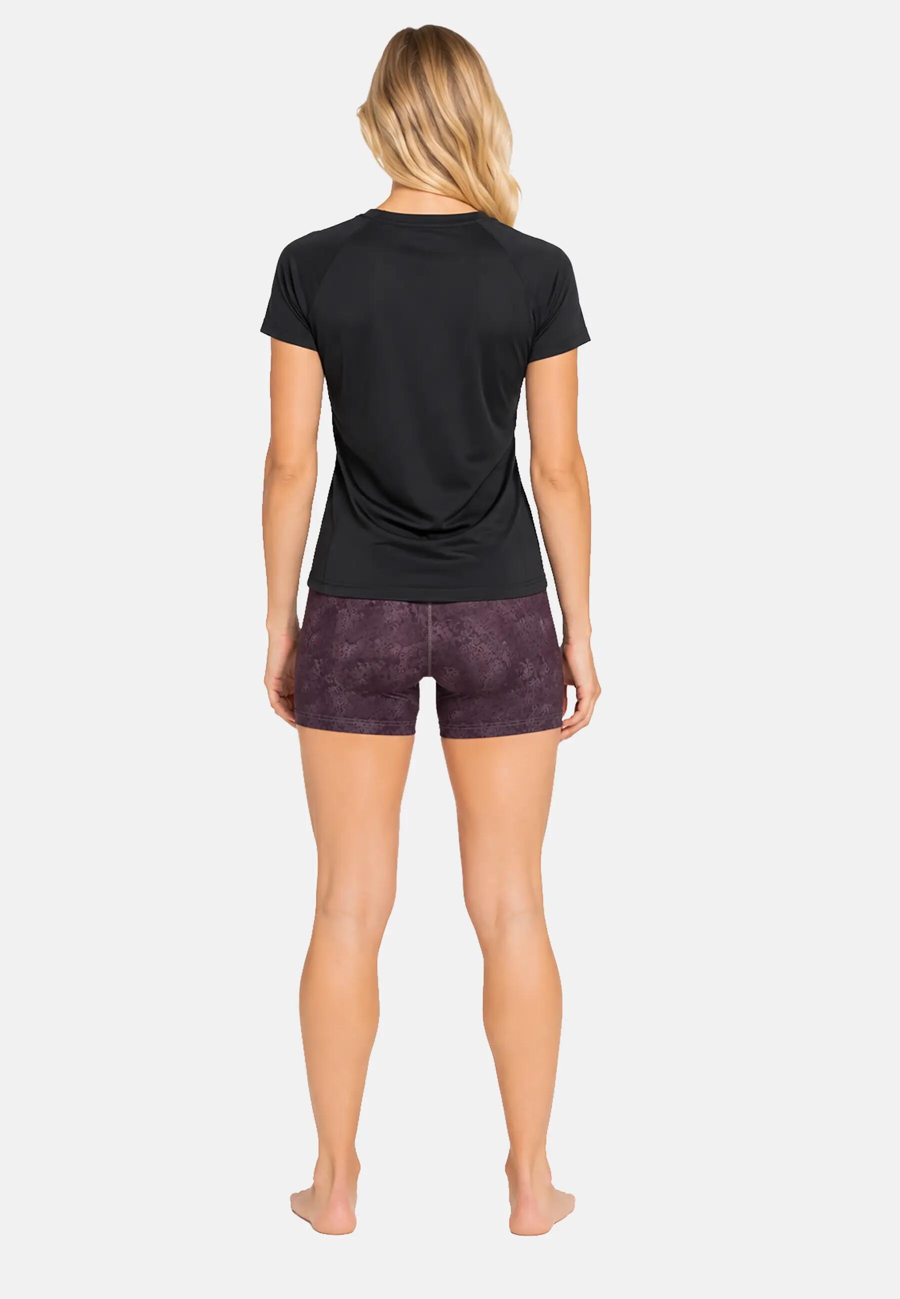 Culotte shorty Odlo Summer Splash prune polyester respirant 4/5