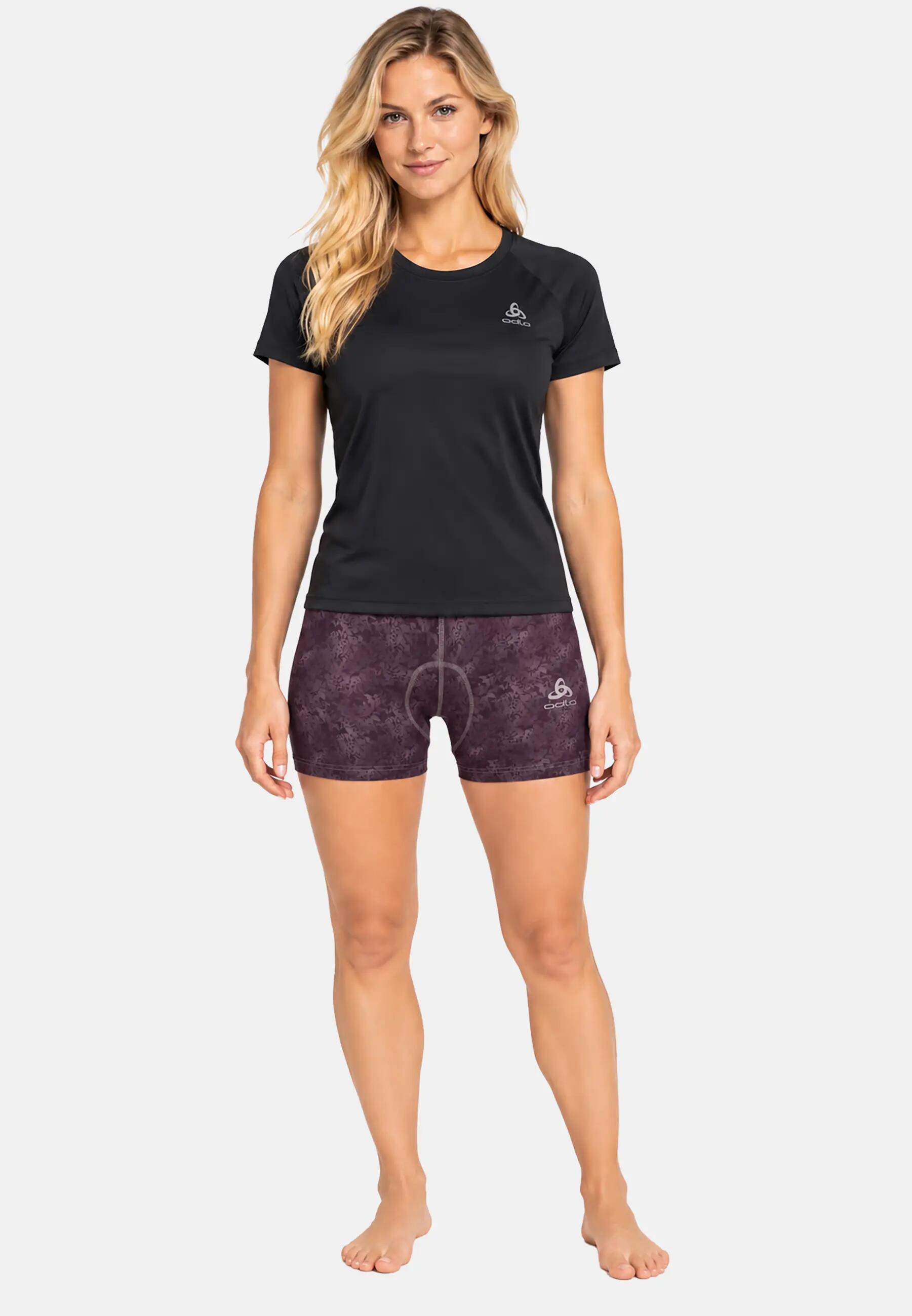 Culotte shorty Odlo Summer Splash prune polyester respirant 3/5