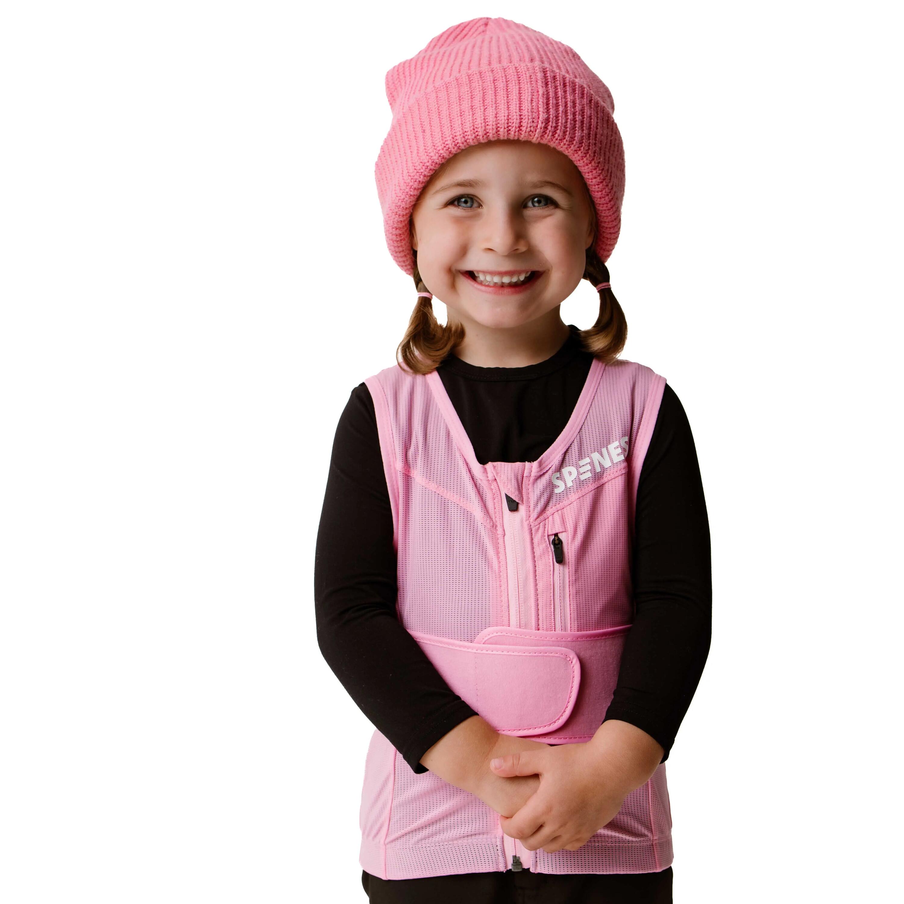 Spines Kids Pink Rückenprotektor Ski und Snowboard 3/6