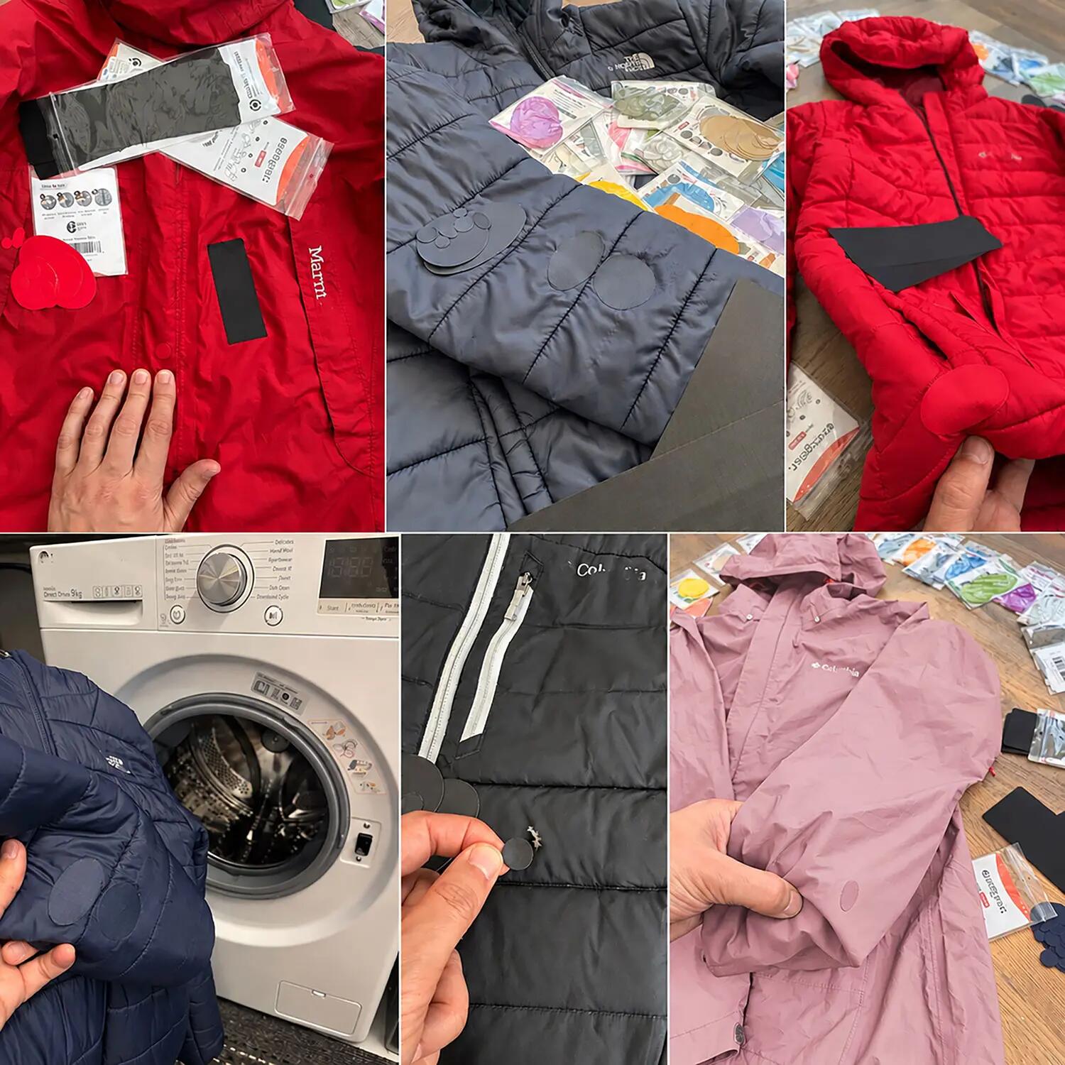 Patchs de réparation de doudoune, vêtement et tente, autocollants imperméables 8/11