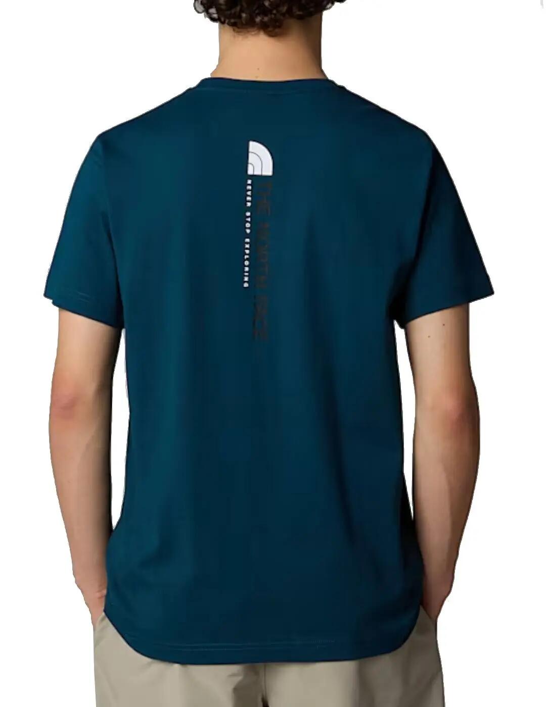 Camiseta para Hombre The north face Vertical Azul 2/3