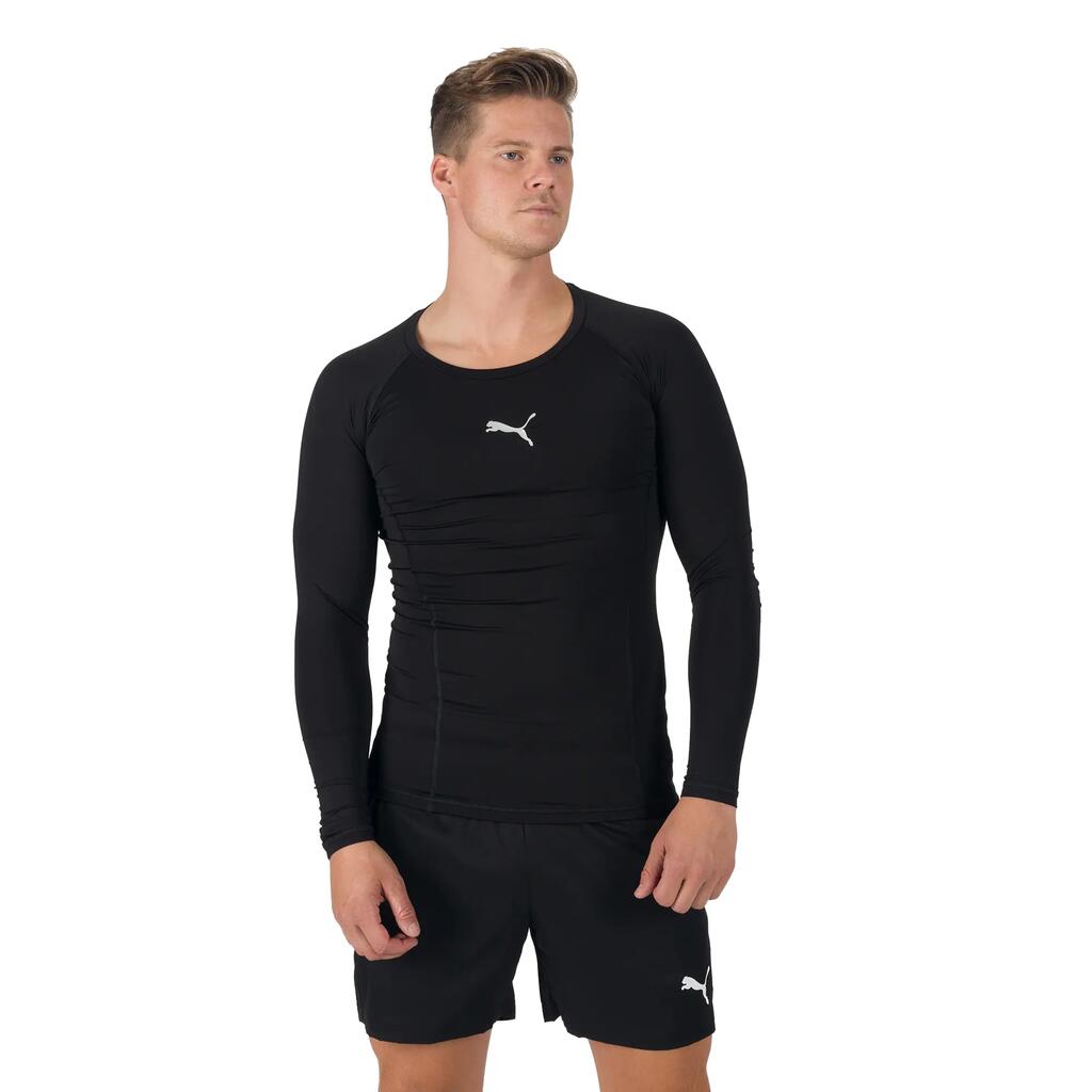Puma Liga Mens Long Sleeve Baselayer Shirt Black - XXL