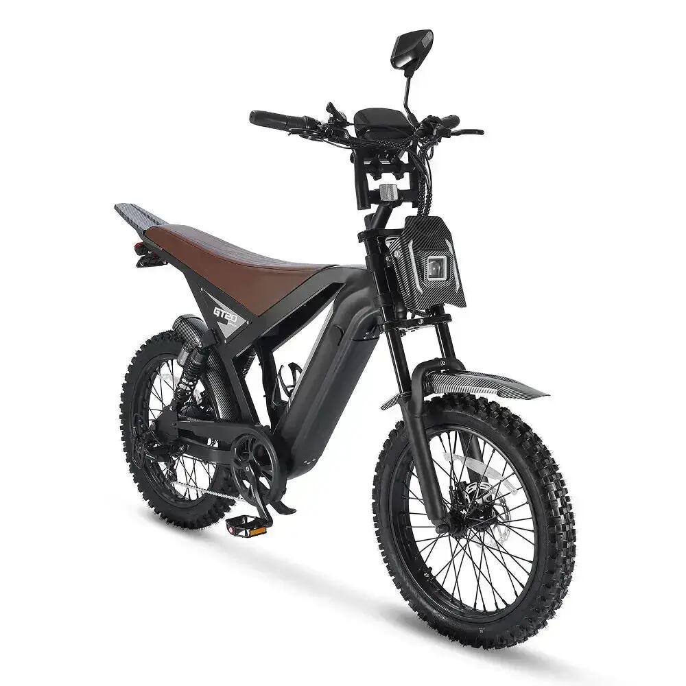 Fatbike Électrique Adulte GT-20 PRO avec Freins Hydrauliques Noir 3/7