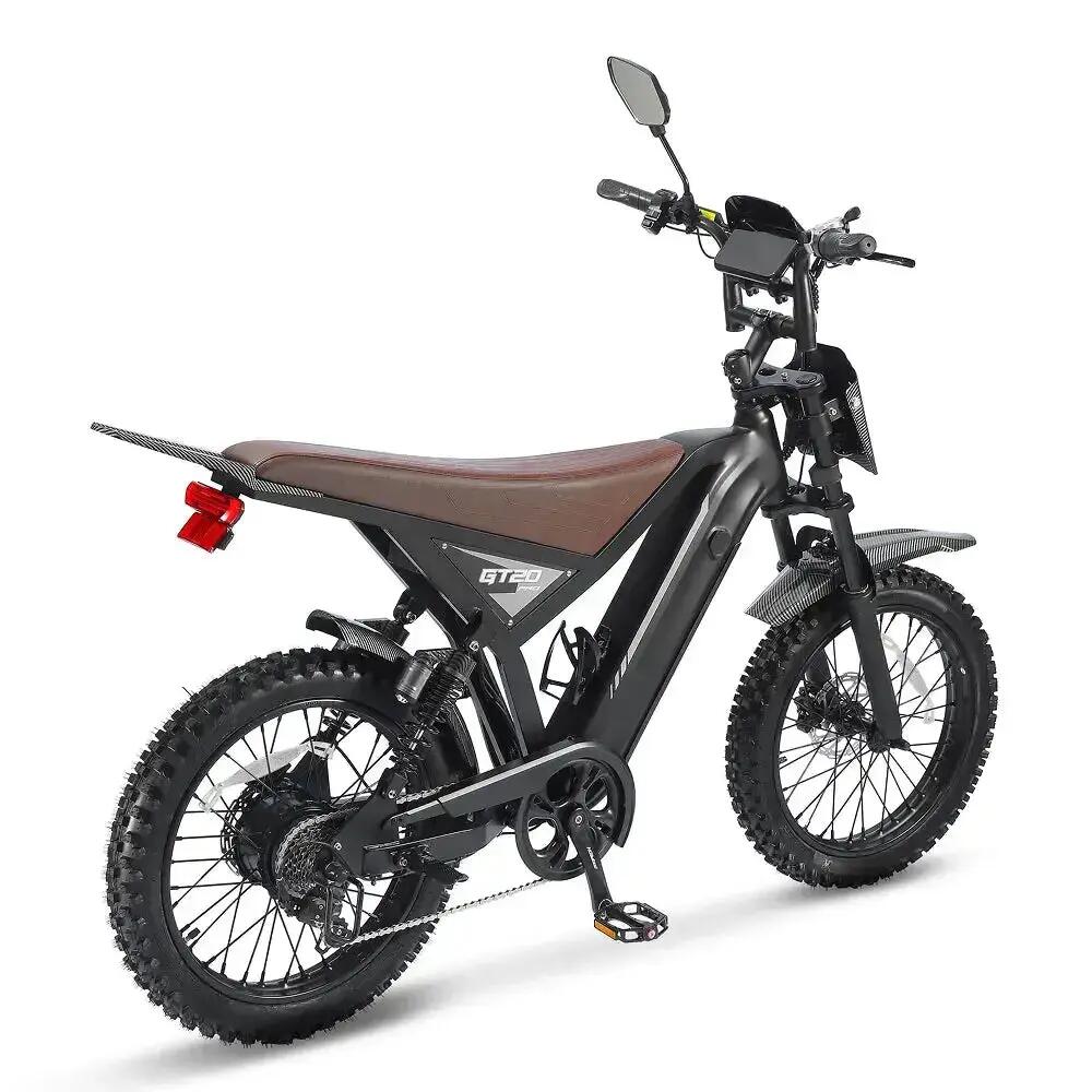 Fatbike Électrique Adulte GT-20 PRO avec Freins Hydrauliques Noir 2/7