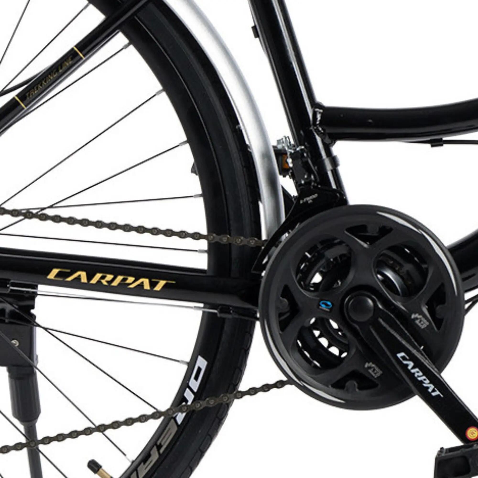 Bicicletă MTB semi-rigidă Roadster City 21v Negru/Alb 6/6