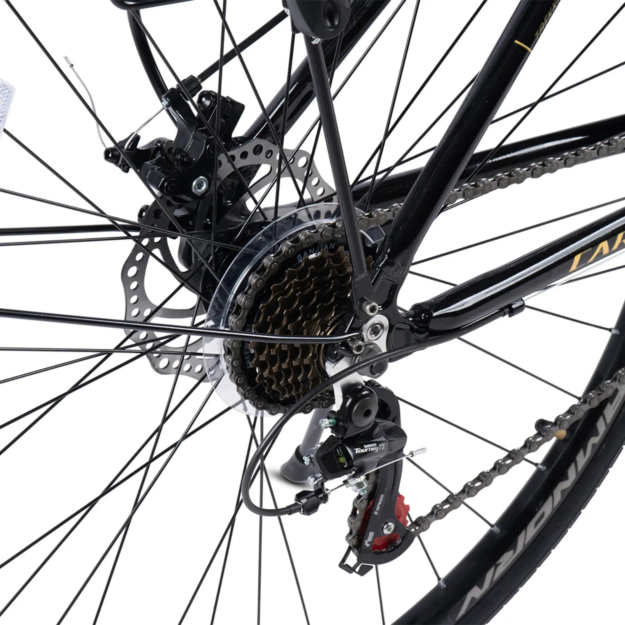 Bicicletă MTB semi-rigidă Roadster City 21v Negru/Alb 5/6