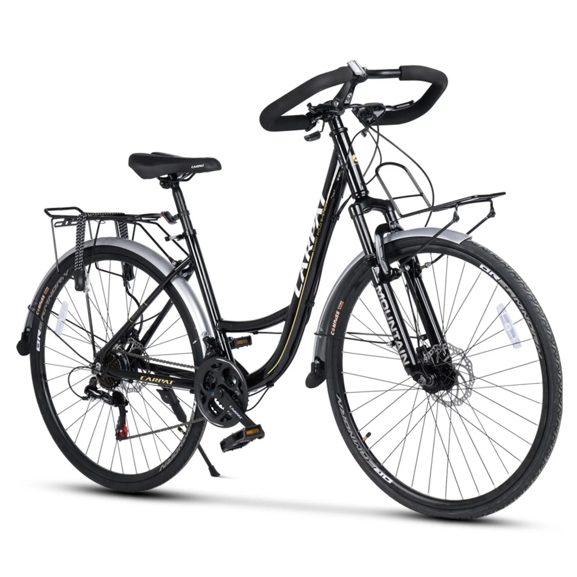 Bicicletă MTB semi-rigidă Roadster City 21v Negru/Alb 3/6