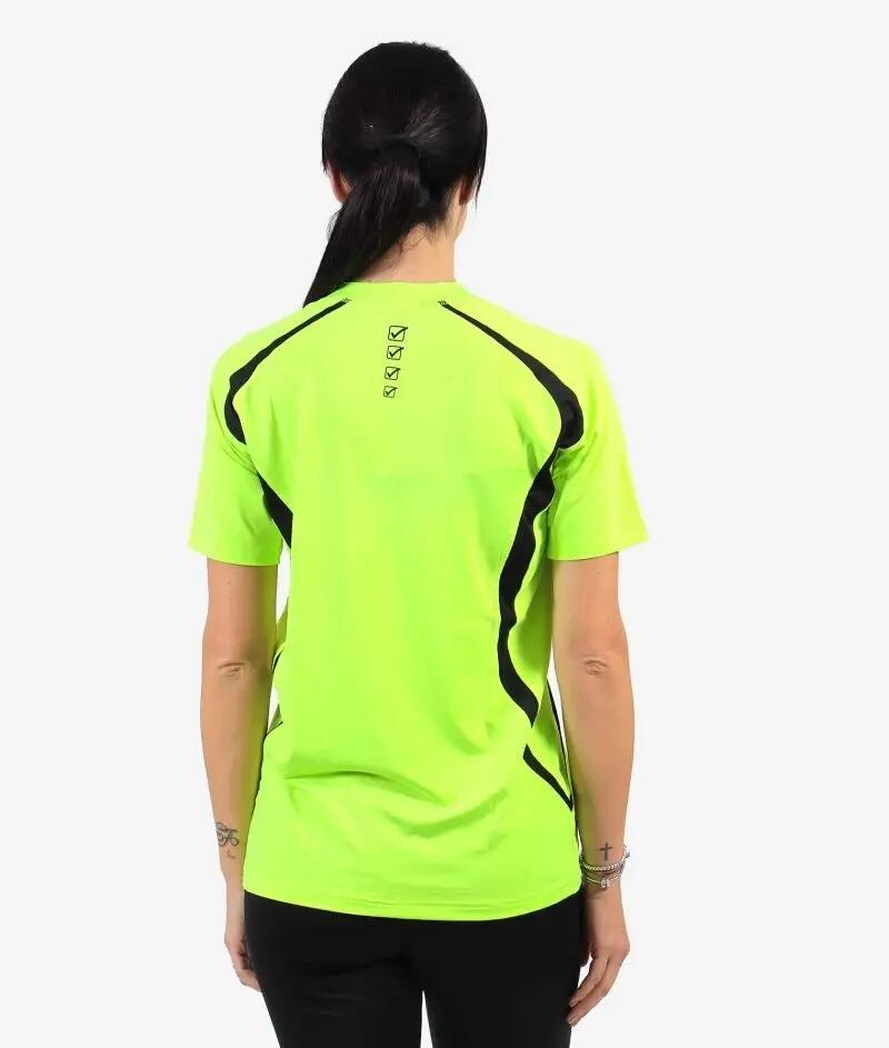 Maglie da running uomo givova giallo fluo/nero 2/4