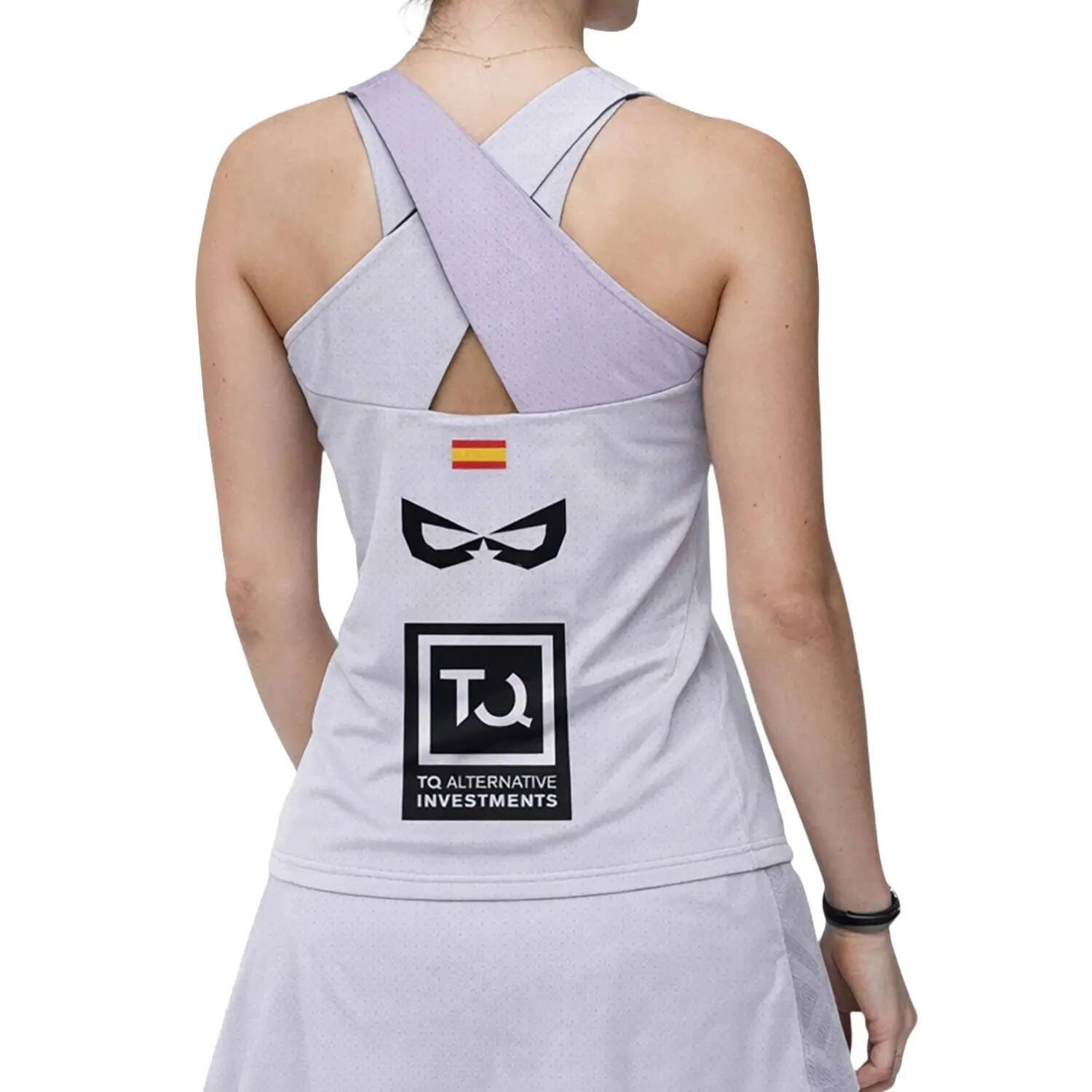 Camiseta Bullpadel Claudia Fernandez Pado Lila Pastel 2/7