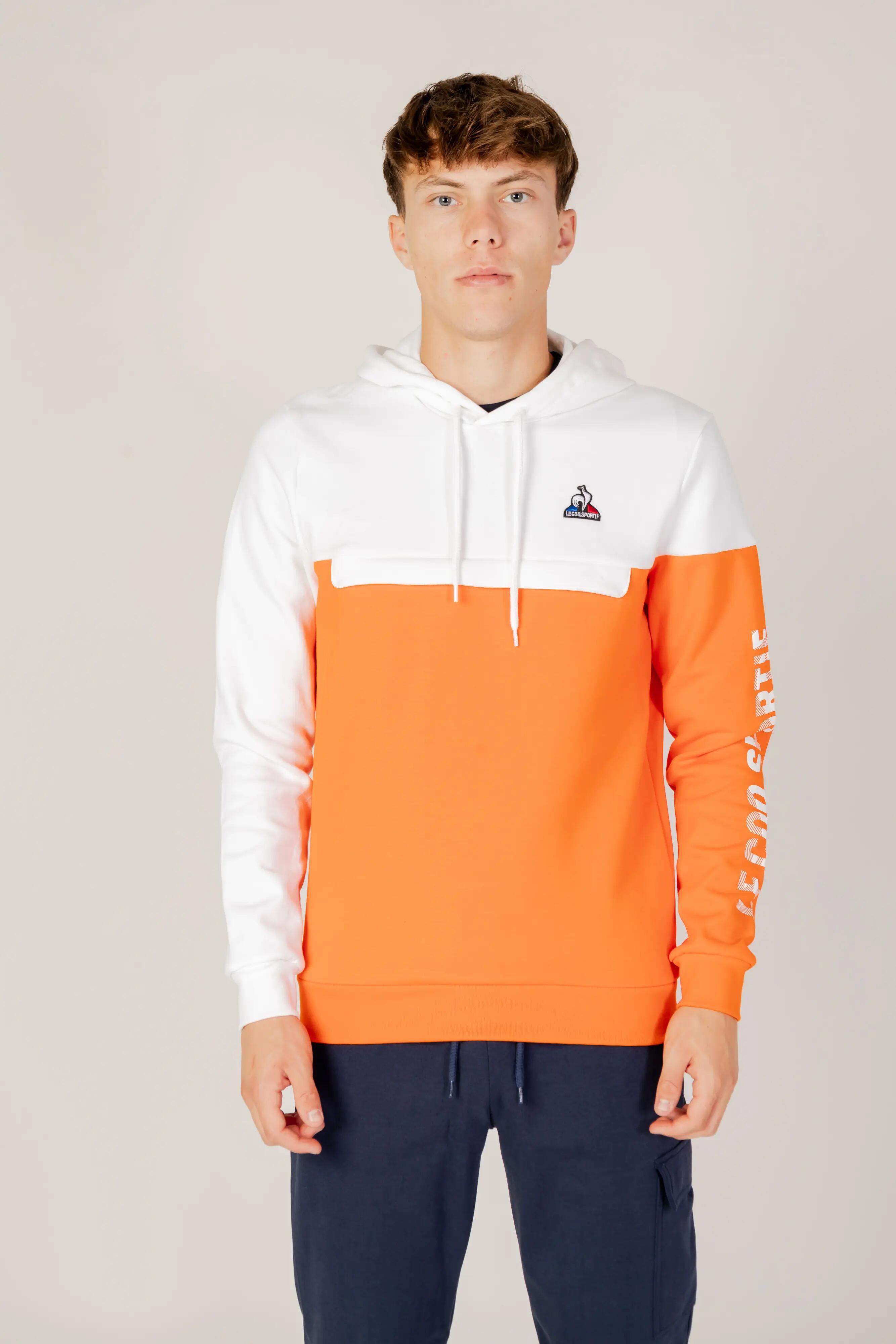 Le Coq Sportif Sudadera Con Capucha  Sportif Saison 2 Naranja/blanco 5/5