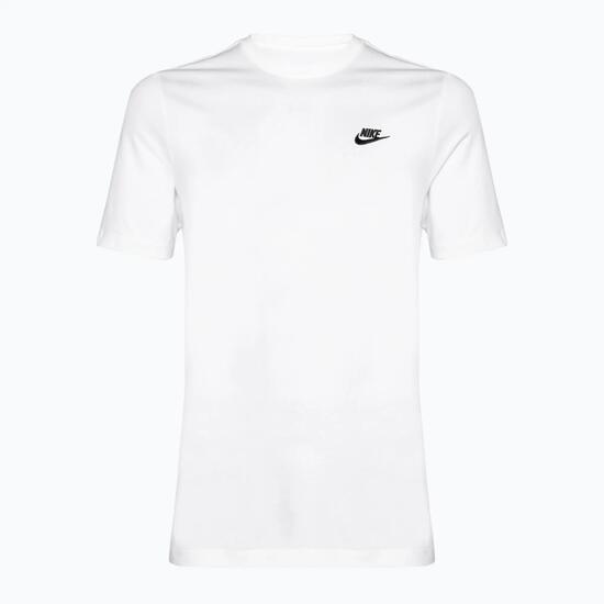 T-shirt à manches courtes pour homme Nike Sportwear club blanc