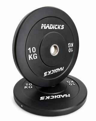 Disco Olimpionico Bumper Gommato 10 KG Foro 50 mm Pesi Palestra