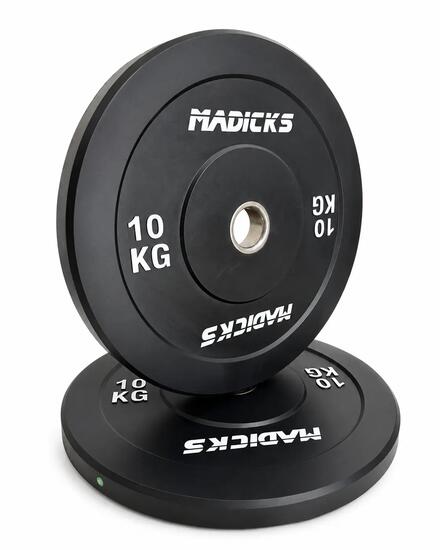 Disco Olimpionico Bumper Gommato 10 KG Foro 50 mm Pesi Palestra