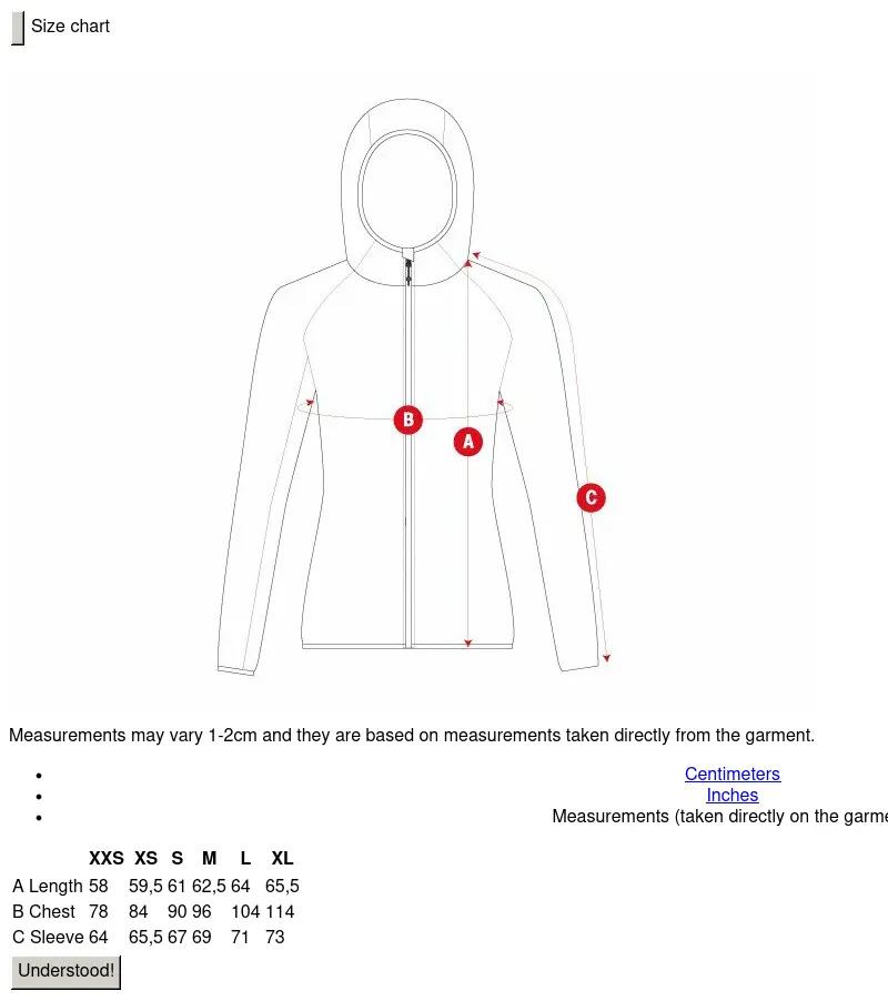 Veste polaire femme Ember Green Vert légère à capuche, élastique 7/8