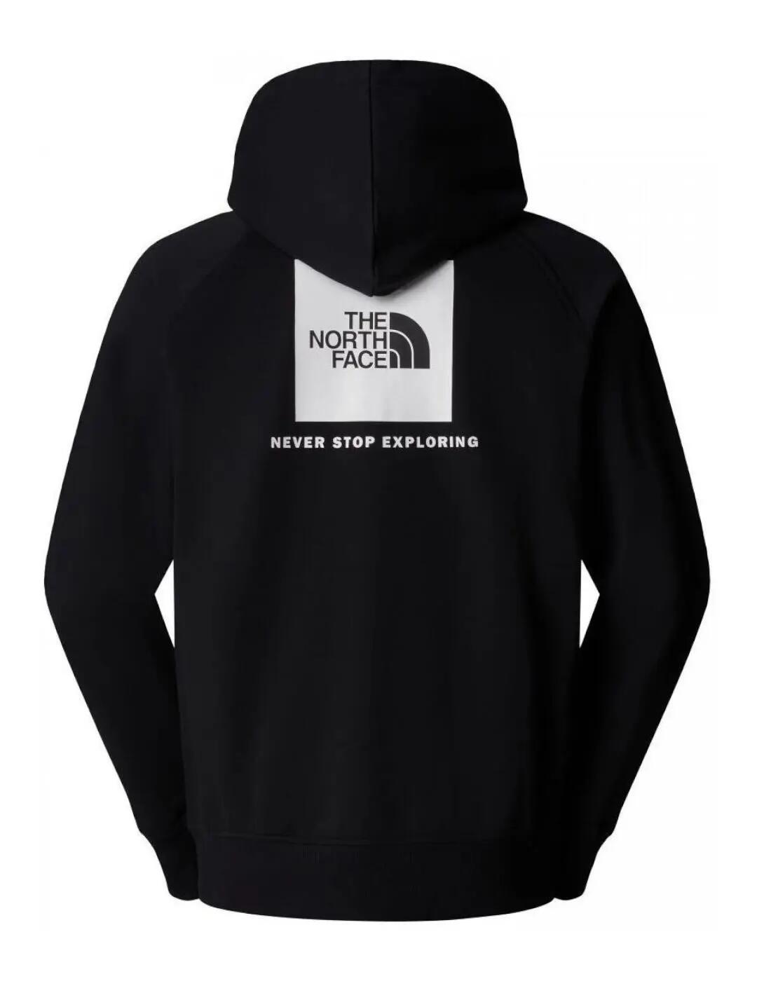 Camisola e moletom para homem The north face Raglán redbox Preto. 7/7