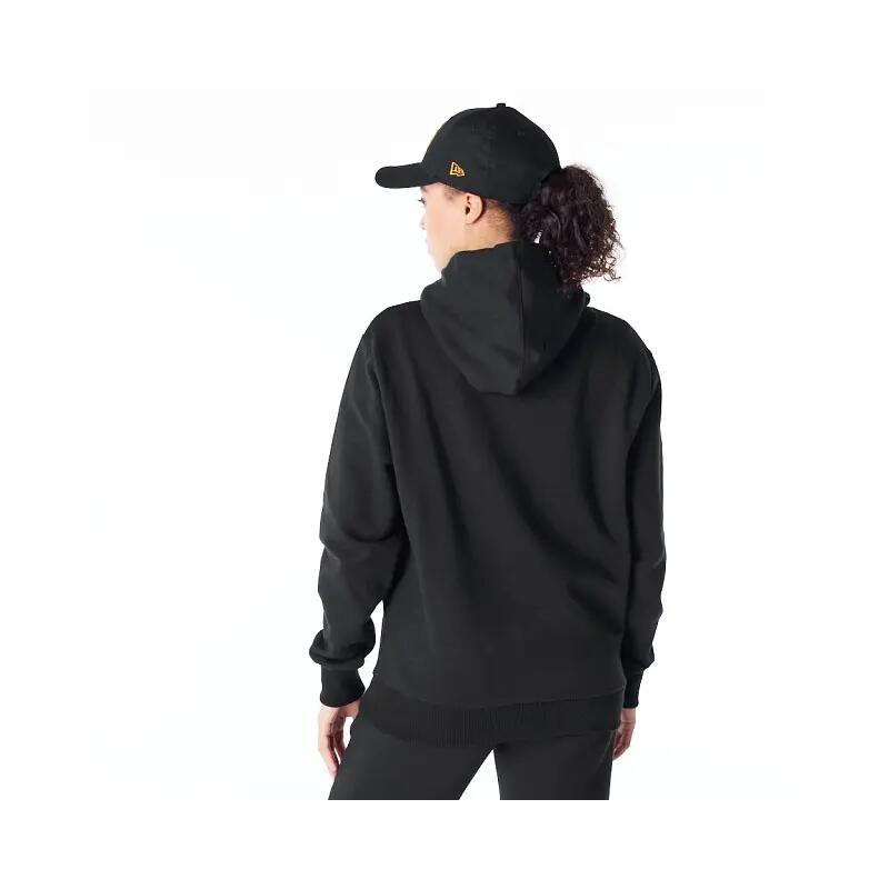Sudadera New Era MLB LE Hoodie Neyyan negra, algodón, capucha y bolsillo canguro 3/5