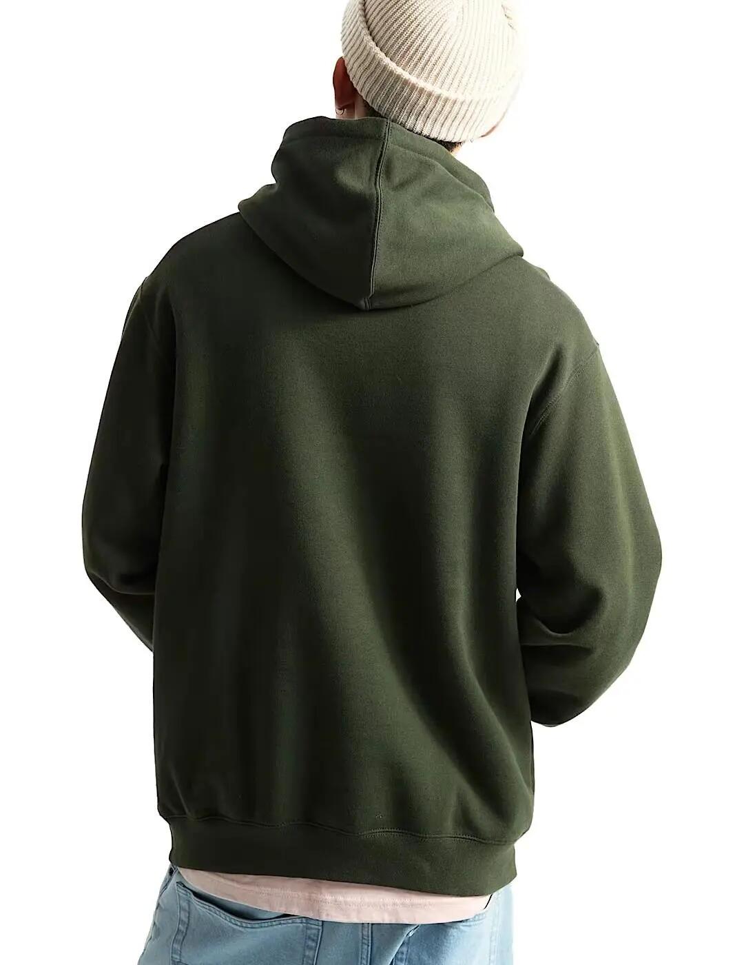Pull et sweat pour homme Vans Left chest ii loose Vert 4/4